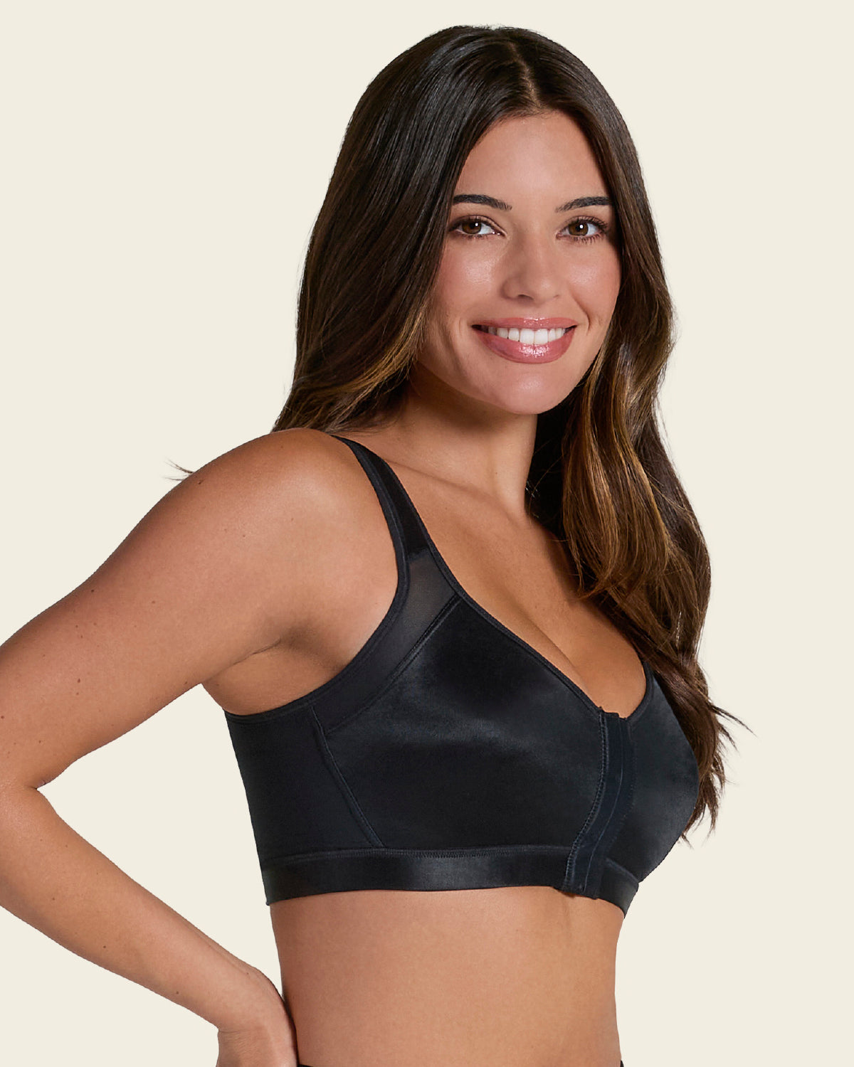 Multi/functional back support posture corrector wireless bra#color_700-black