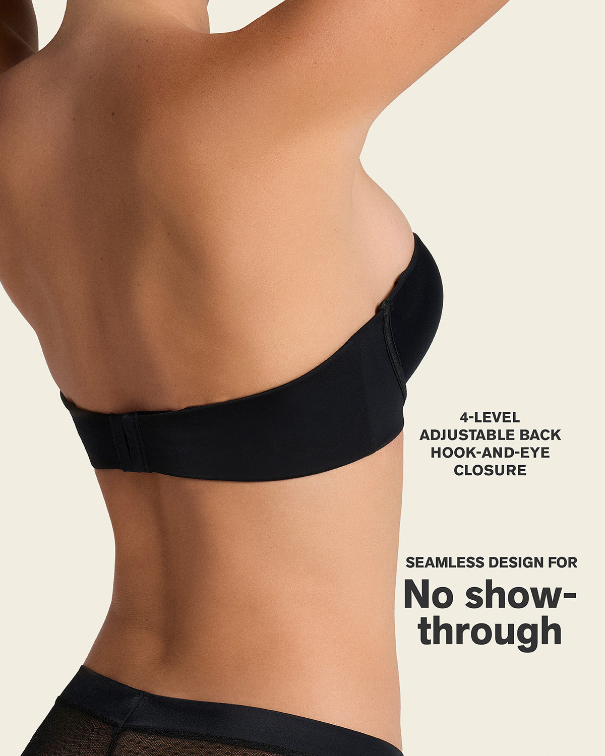 Double push-up strapless petite bra#color_700-black