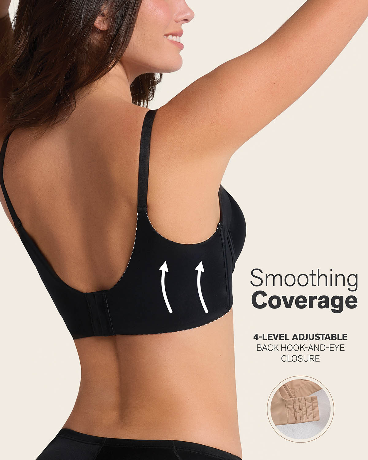 High profile back smoothing bra with soft full coverage cups#color_700-black