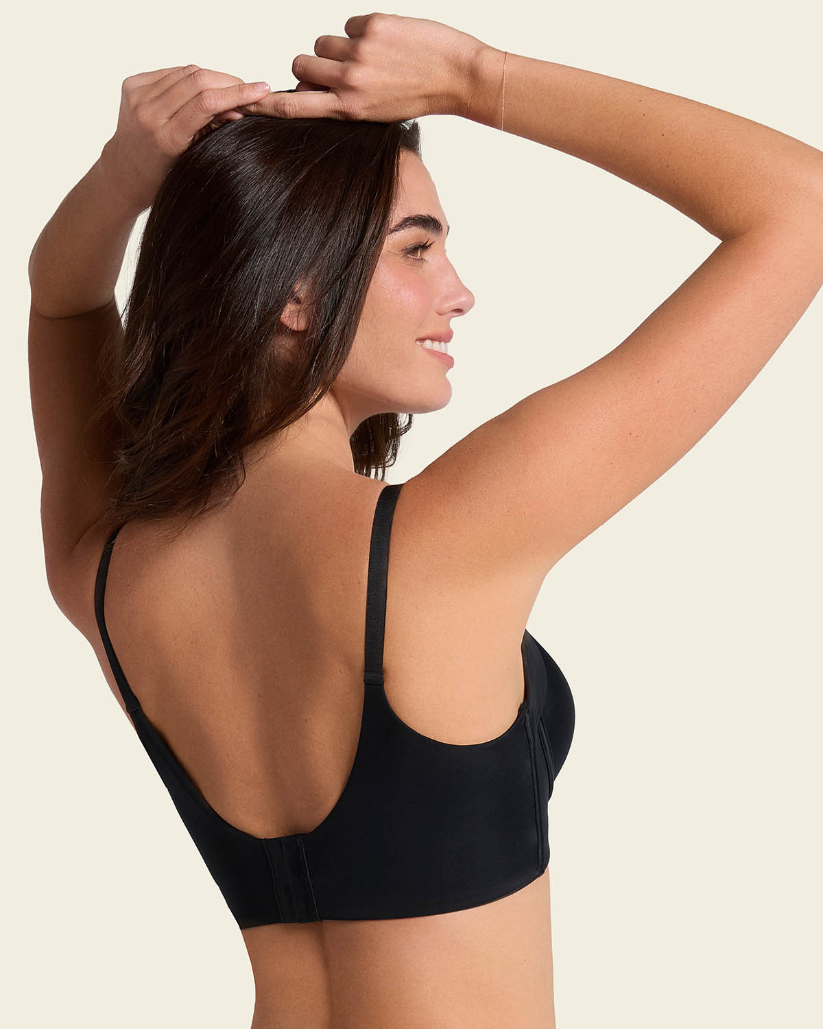High profile back smoothing bra with soft full coverage cups#color_700-black