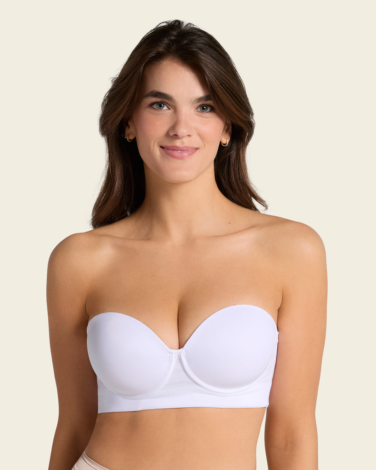 Splendid strapless bra with underwire#color_000-white