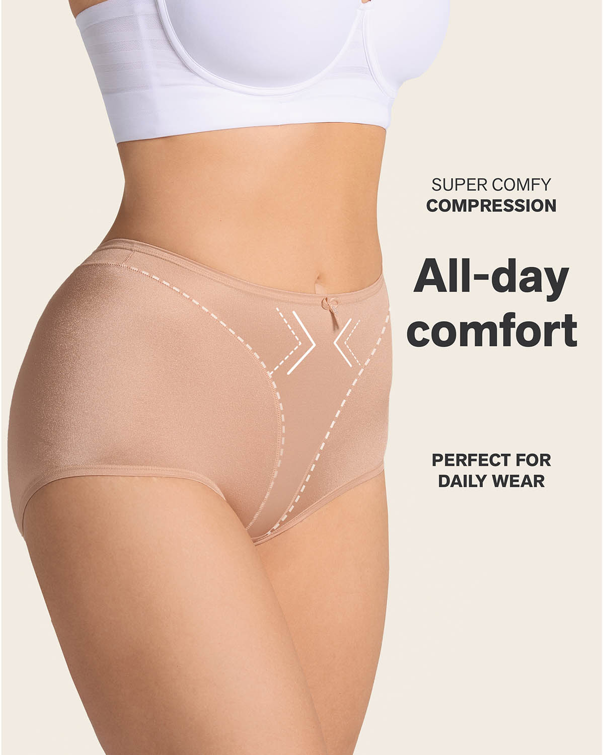 High-cut panty shaper#color_878-beige