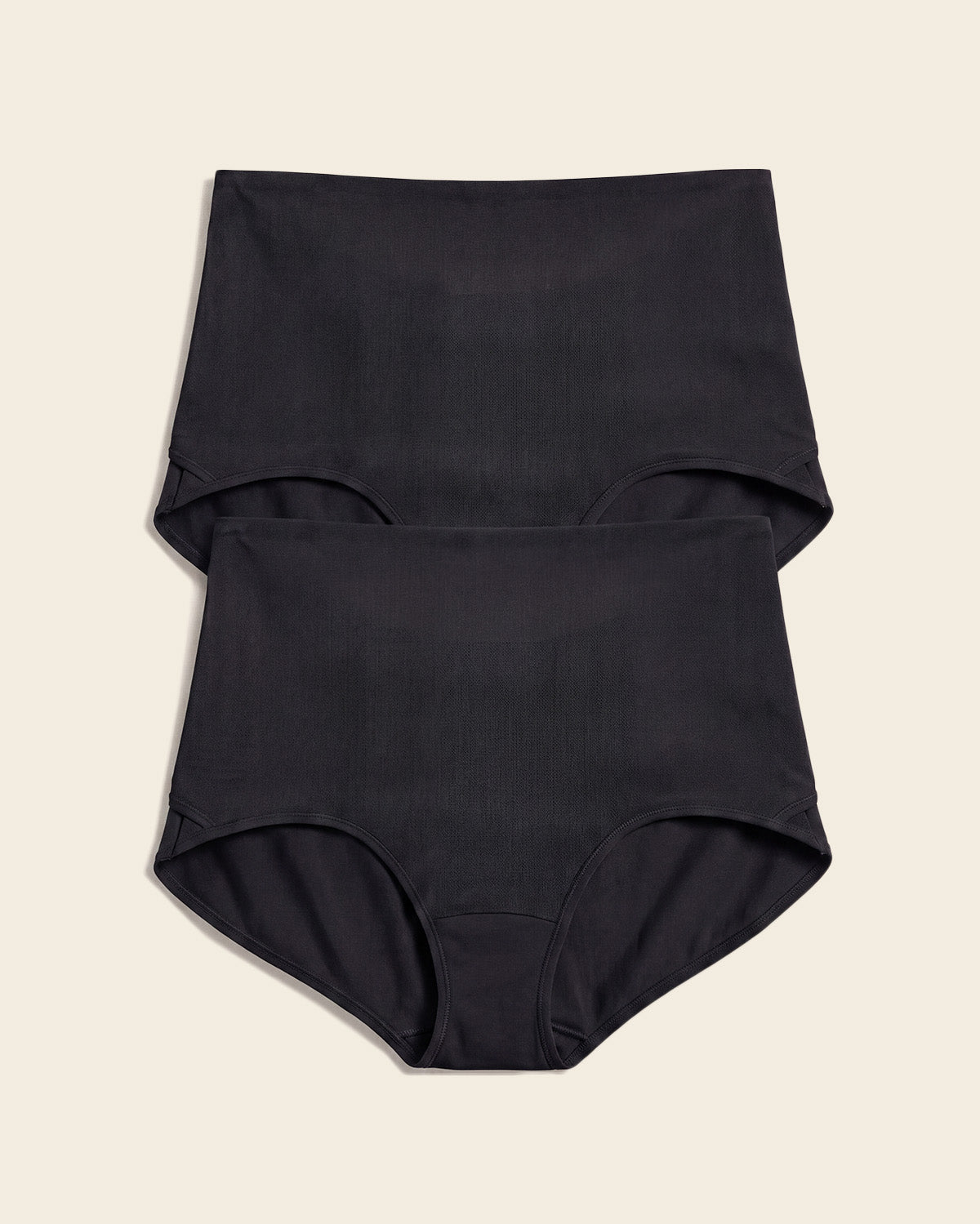 Firm compression postpartum panty with adjustable belly wrap#color_700-black