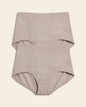 Firm compression postpartum panty with adjustable belly wrap#color_802-nude