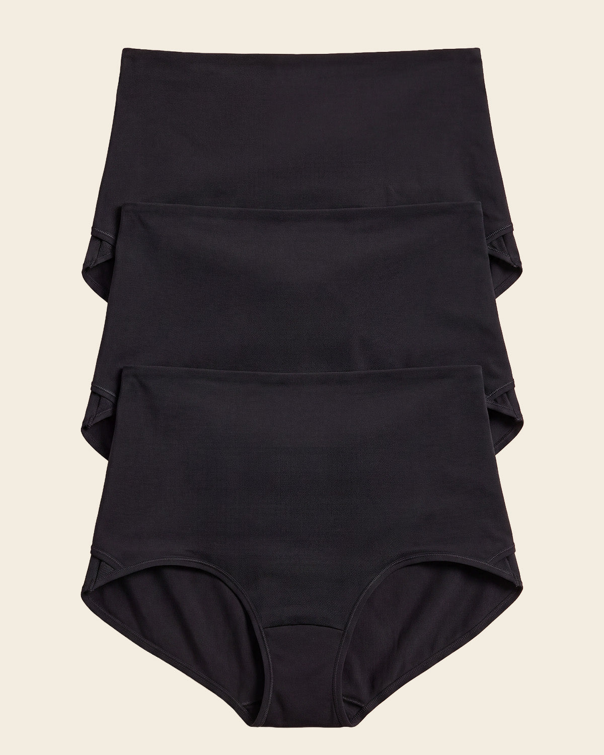 Firm compression postpartum panty with adjustable belly wrap#color_700-black