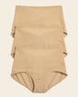 Firm compression postpartum panty with adjustable belly wrap#color_801-golden-beige