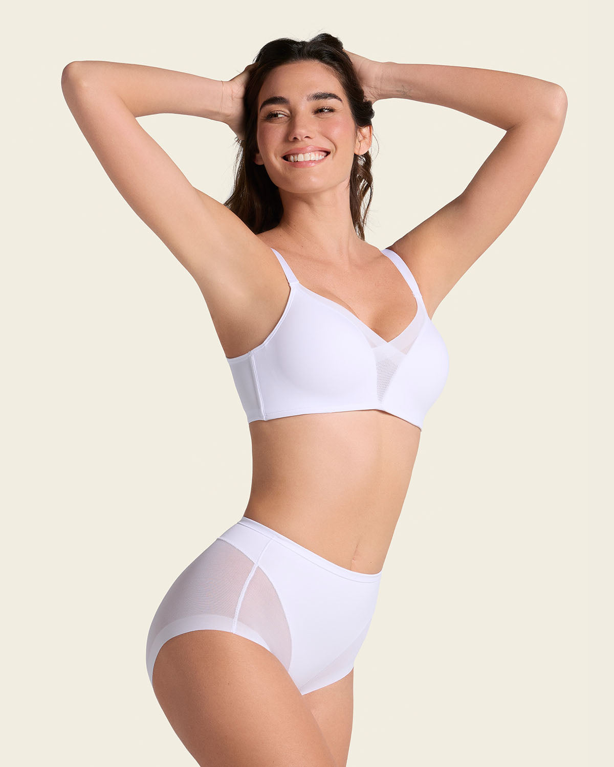 Truly undetectable comfy shaper panty#color_000-white
