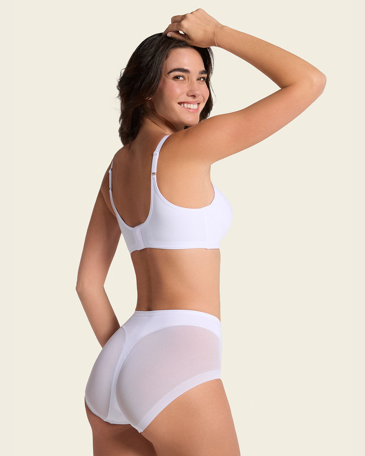 Truly undetectable comfy shaper panty#color_000-white