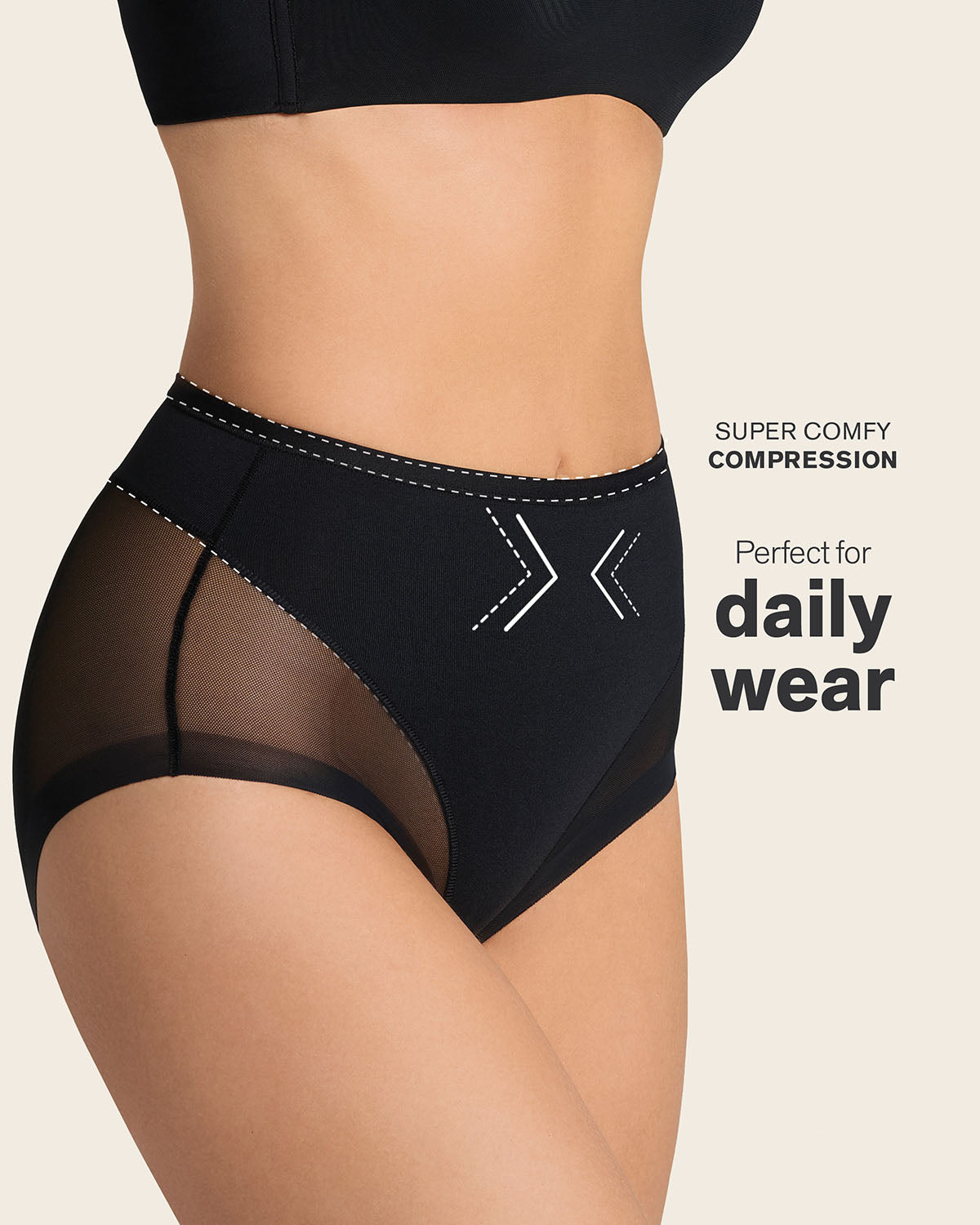 Truly undetectable comfy shaper panty#color_700-black
