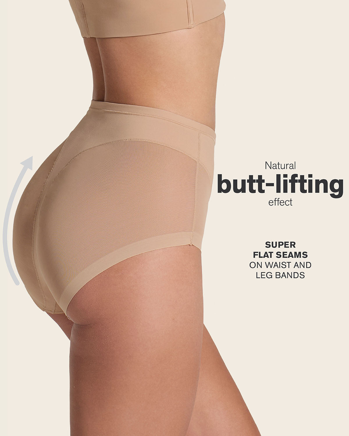 Truly undetectable comfy shaper panty#color_s01-black-golden-beige
