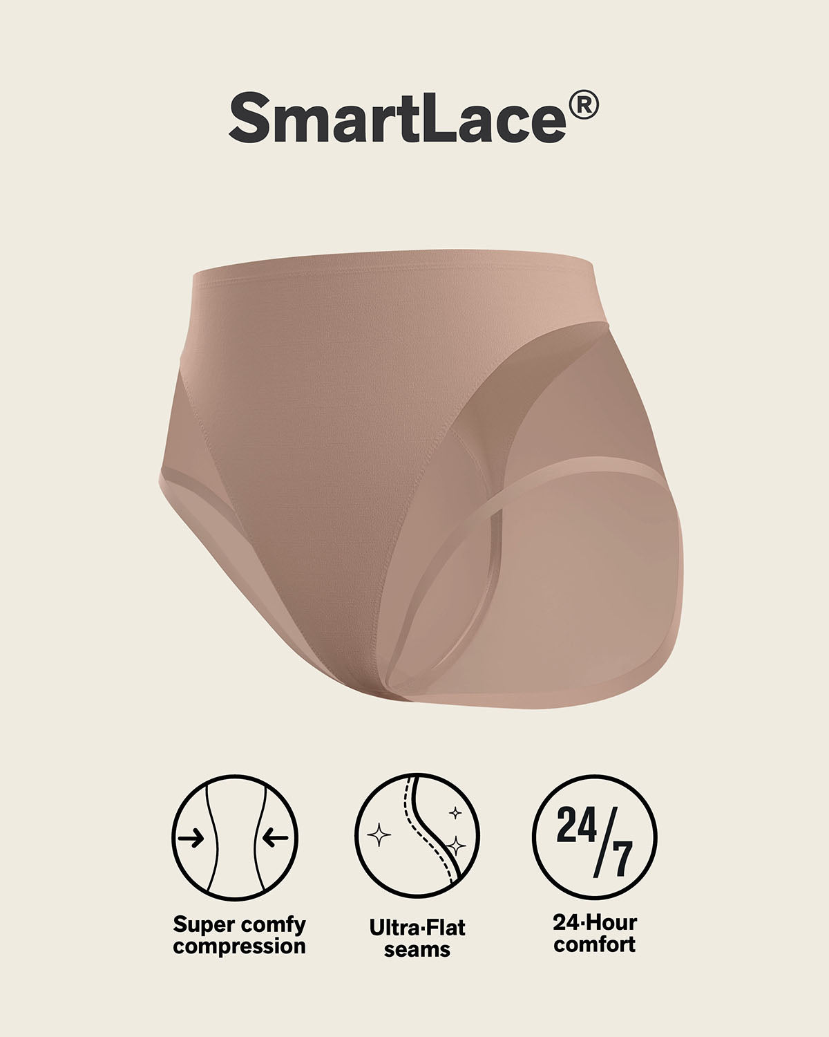 Truly undetectable comfy shaper panty#color_857-brown