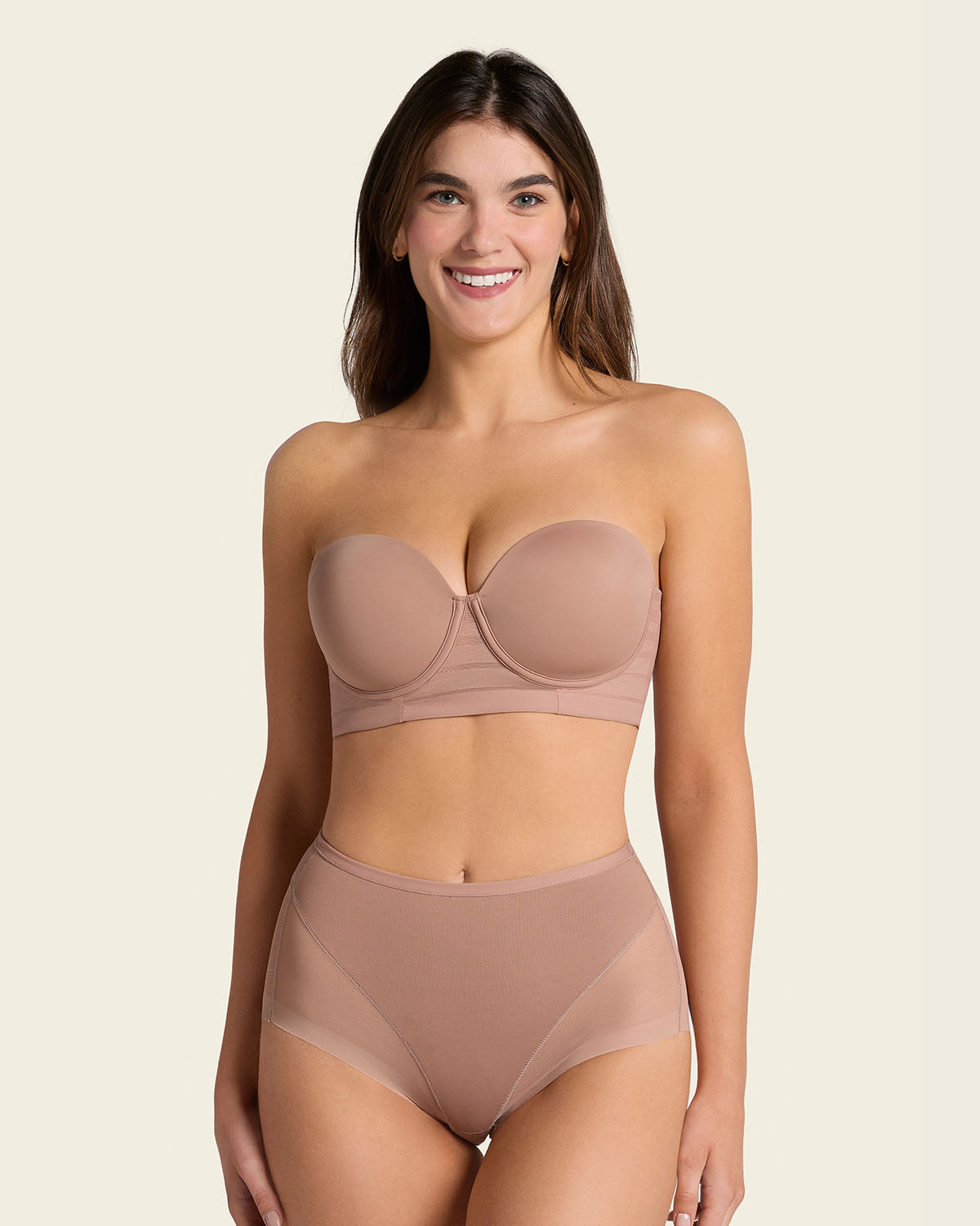 Truly undetectable comfy shaper panty#color_857-brown