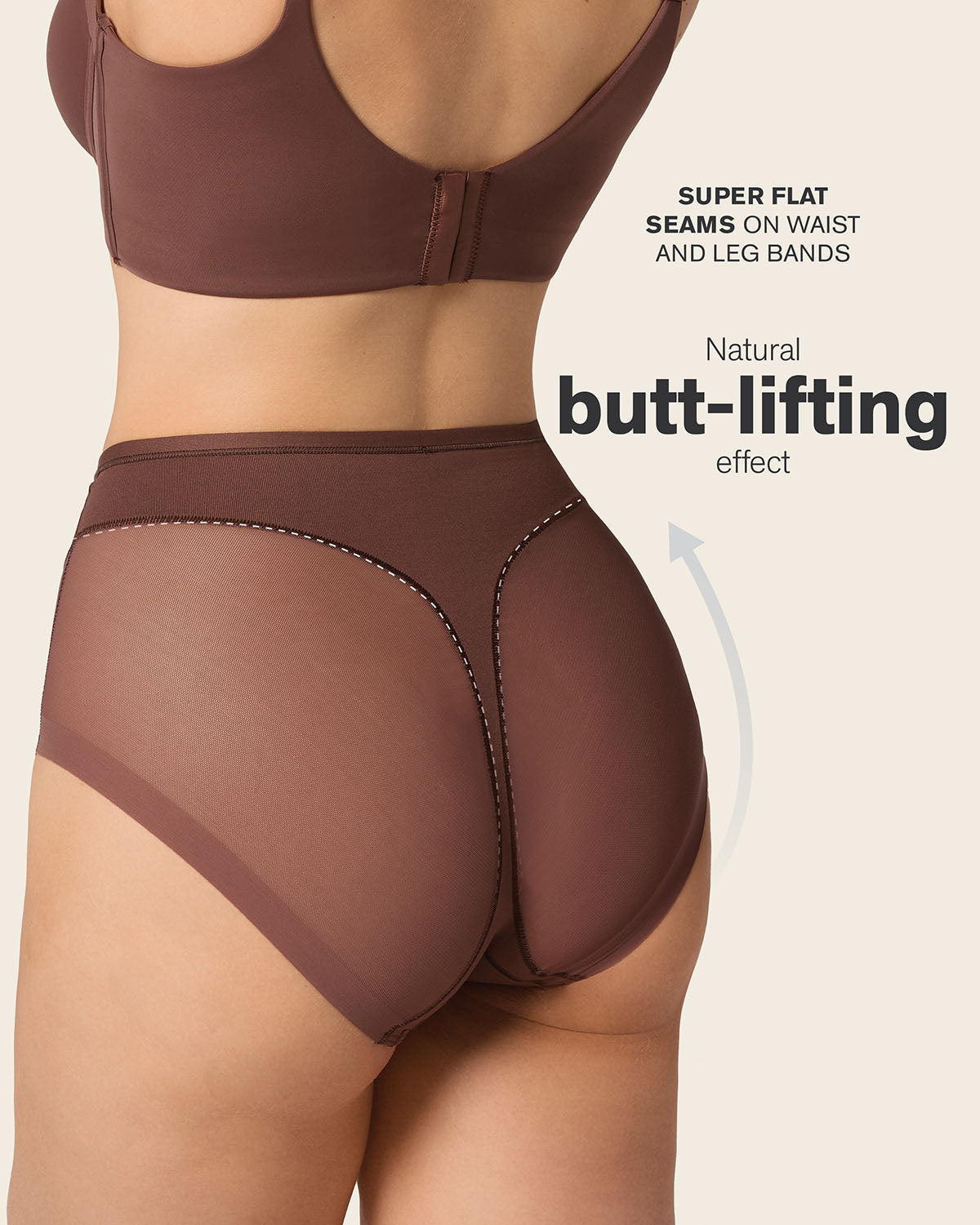 Truly Undetectable Comfy Shaper Panty#color_875-dark-brown