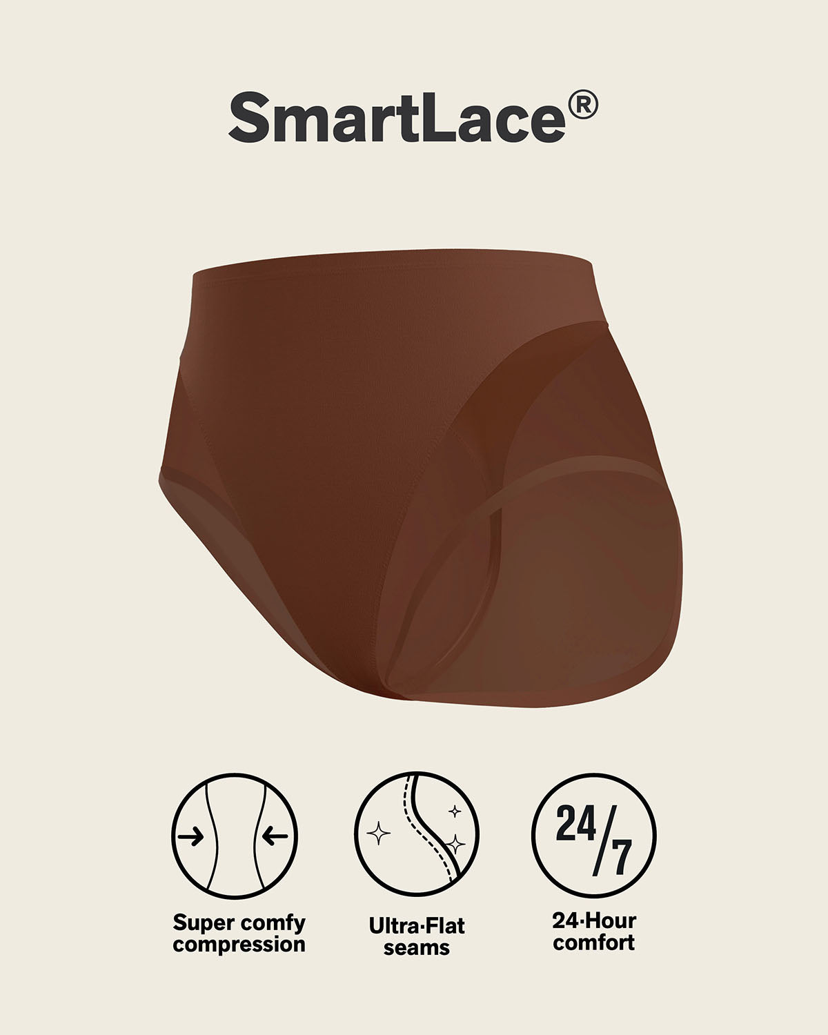 Truly Undetectable Comfy Shaper Panty#color_875-dark-brown