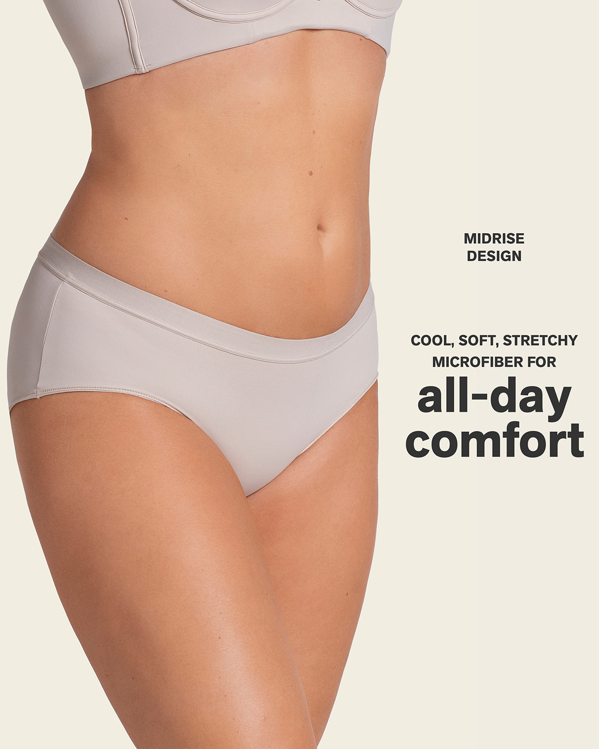 Semi low-rise smooth hiphugger panty#color_802-nude
