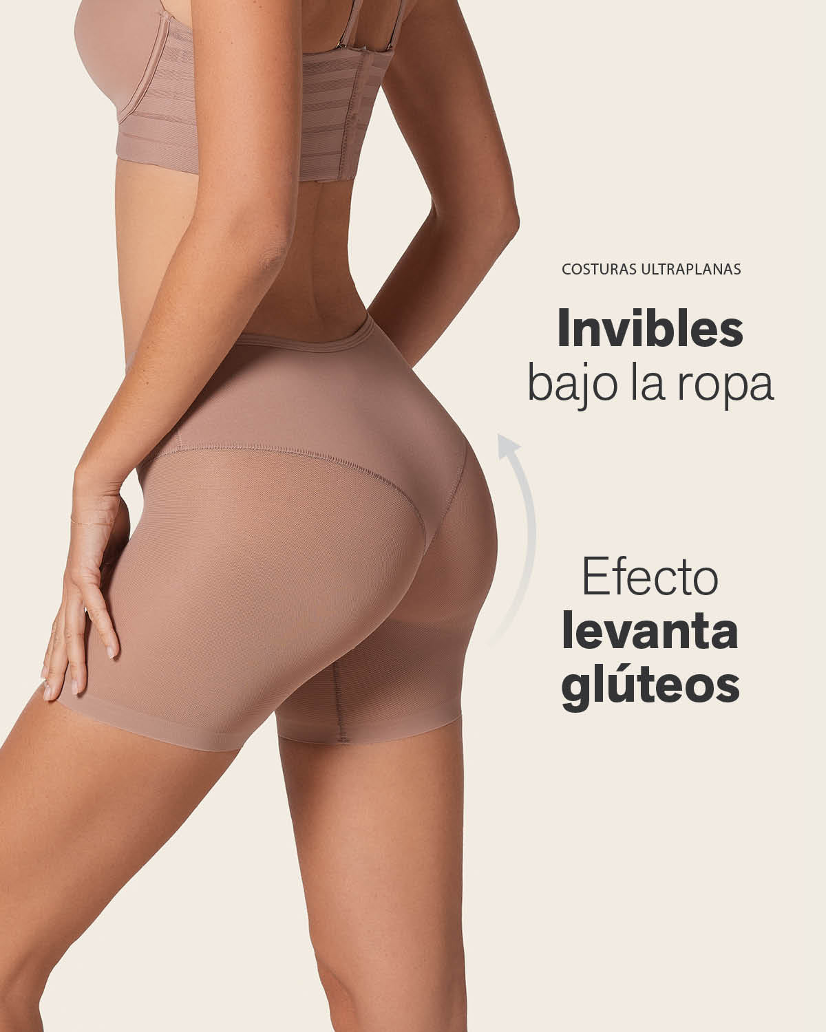 Truly undetectable sheer shaper short#color_s01-black-brown