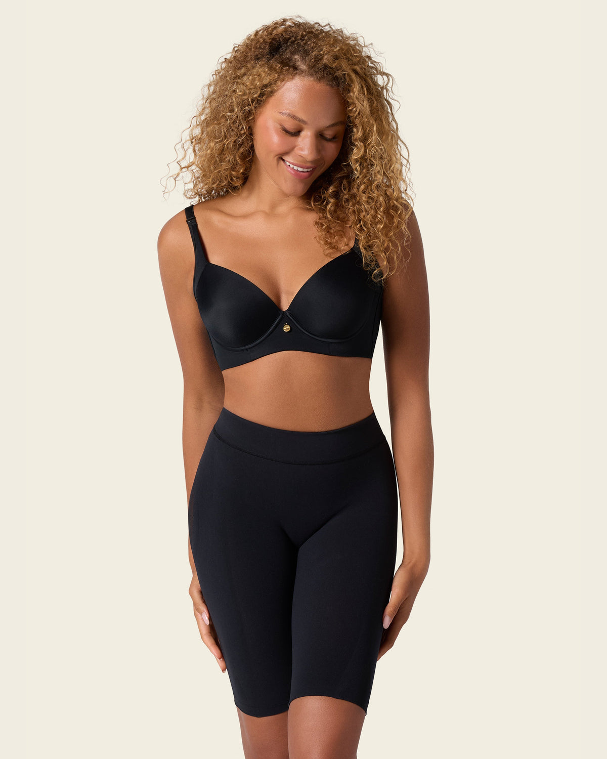 Well-rounded invisible butt lifter shaper short#color_700-black