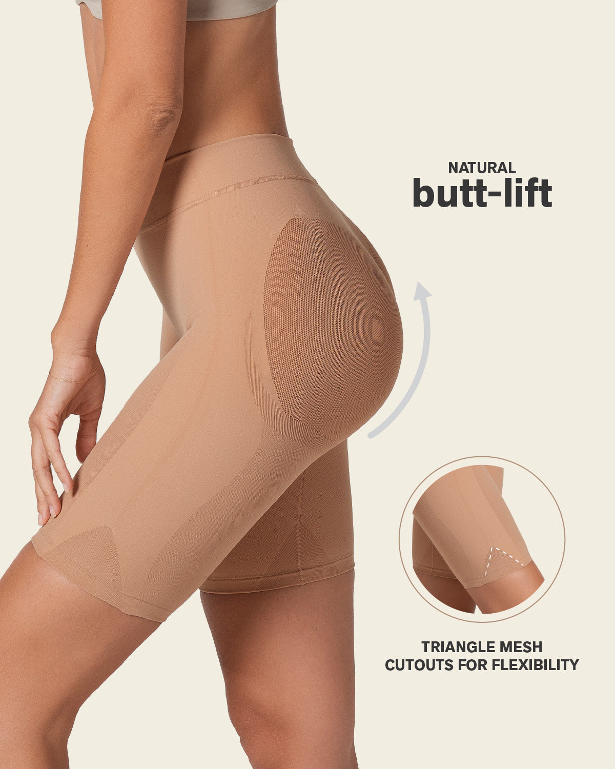 Well-rounded invisible butt lifter shaper short#color_852-soft-natural