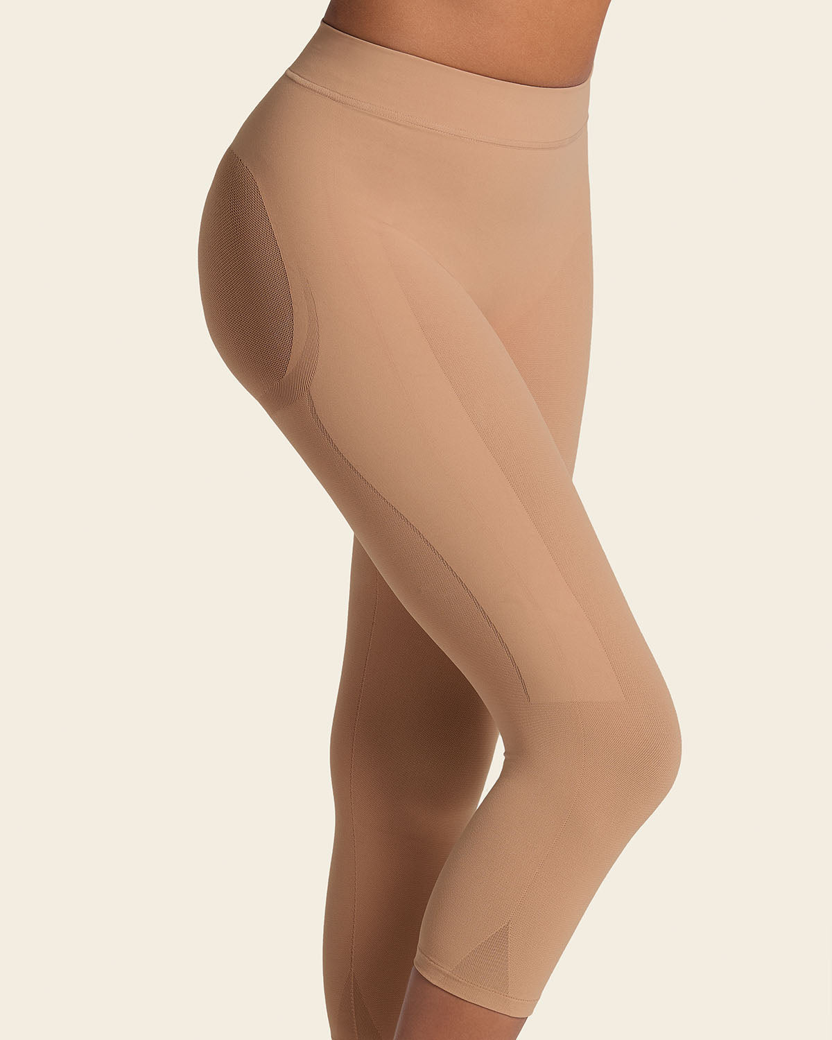 Invisible high-waisted capri shaper#color_087-natural