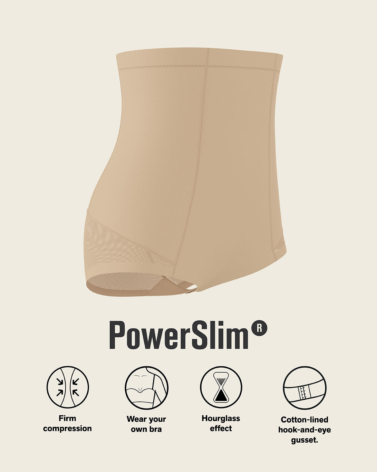 Extra high-waisted sheer bottom sculpting shaper panty#color_801-golden-beige