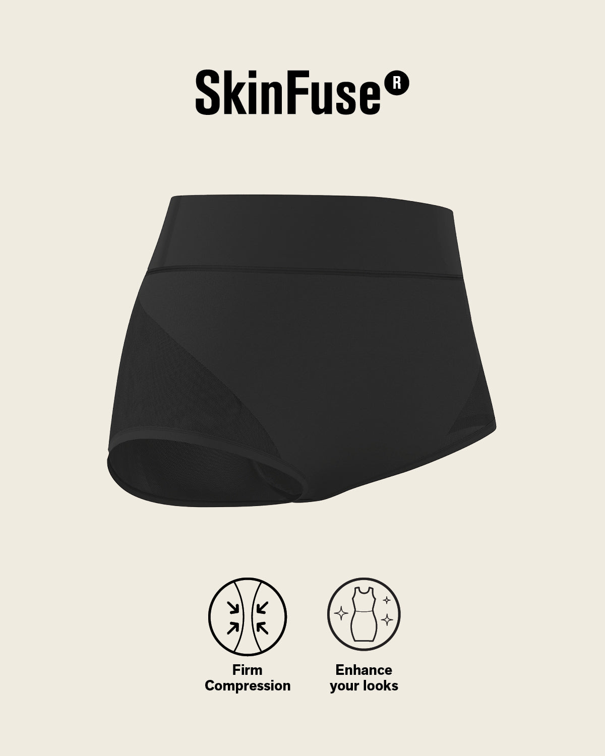 High-waisted classic smoothing brief#color_700-black