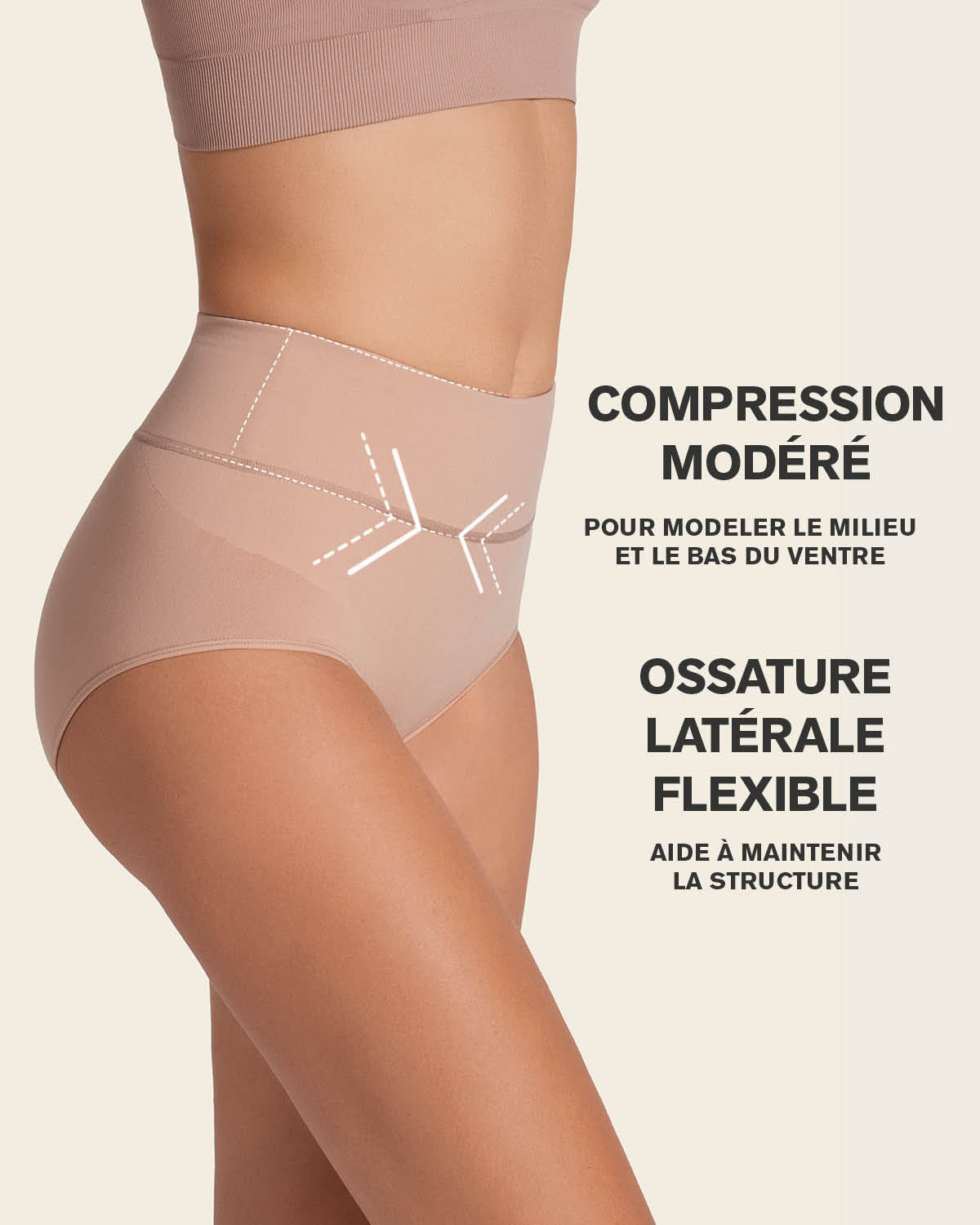 High-waisted classic smoothing brief#color_852-soft-natural