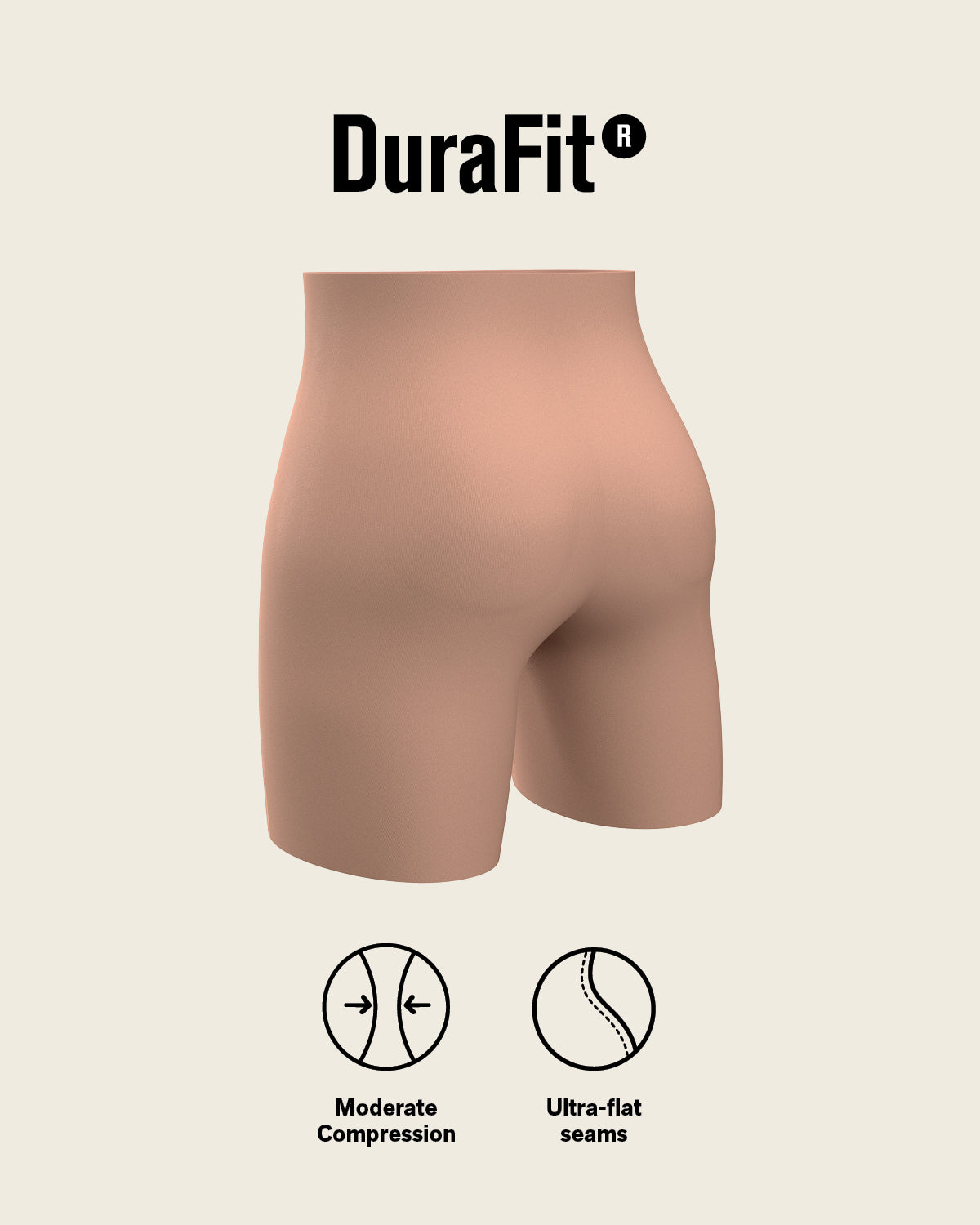 Undetectable padded butt lifter shaper short#color_857-brown