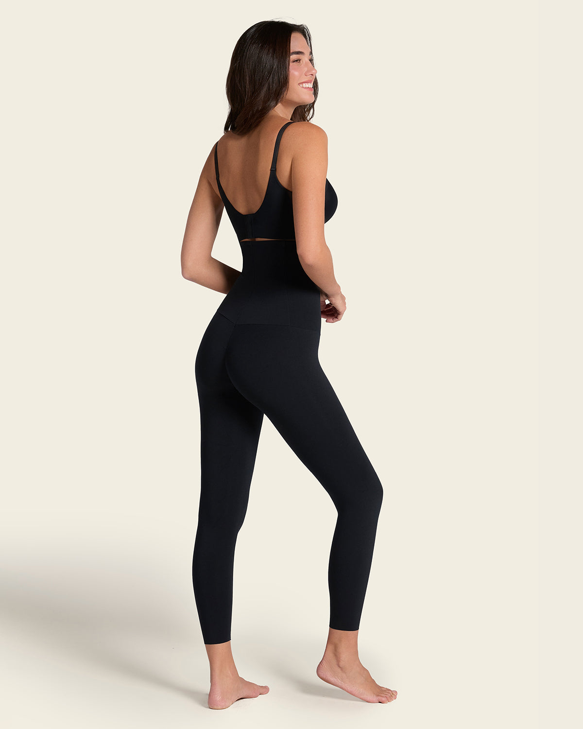 Extra high waisted firm compression legging#color_700-black