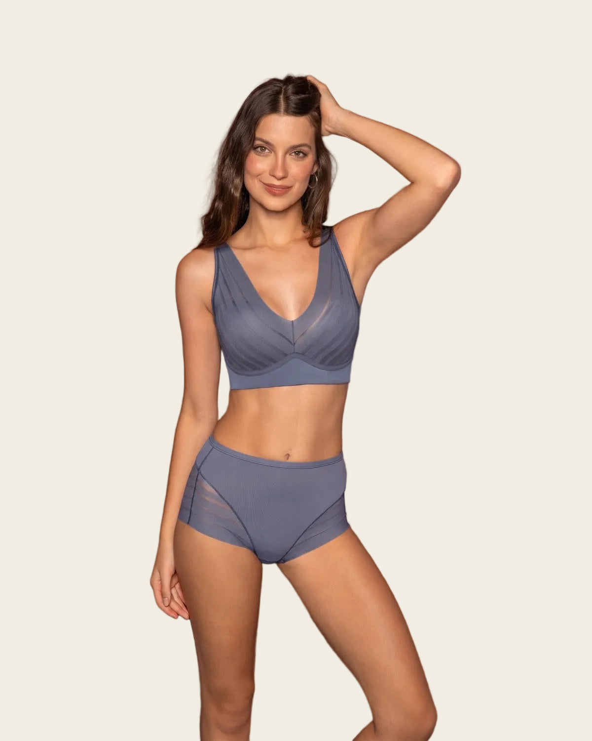 Lace Classic Shaper Panty#color_525-blue