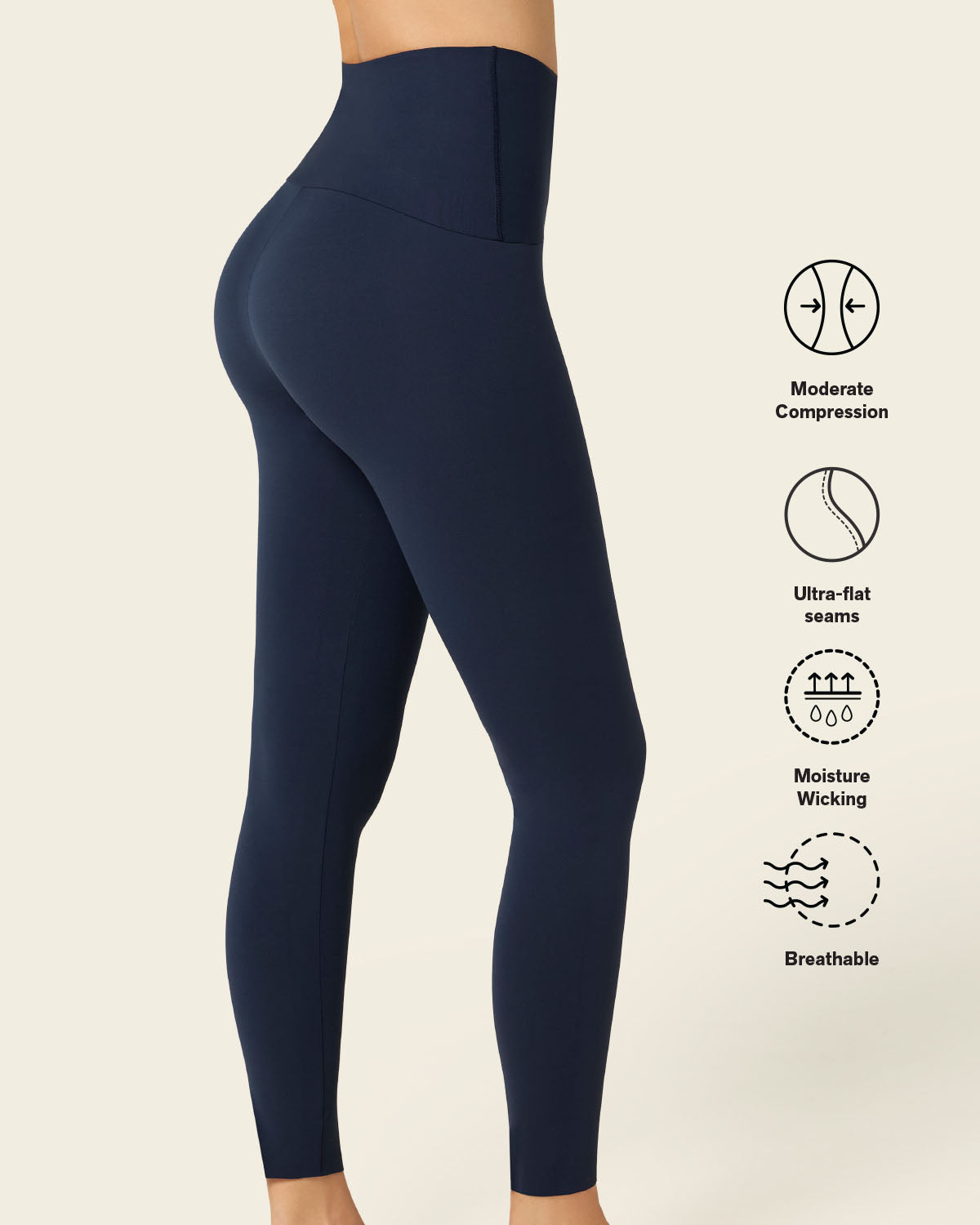 Super-soft moderate compression butt lift legging activelife#color_b55-dark-blue