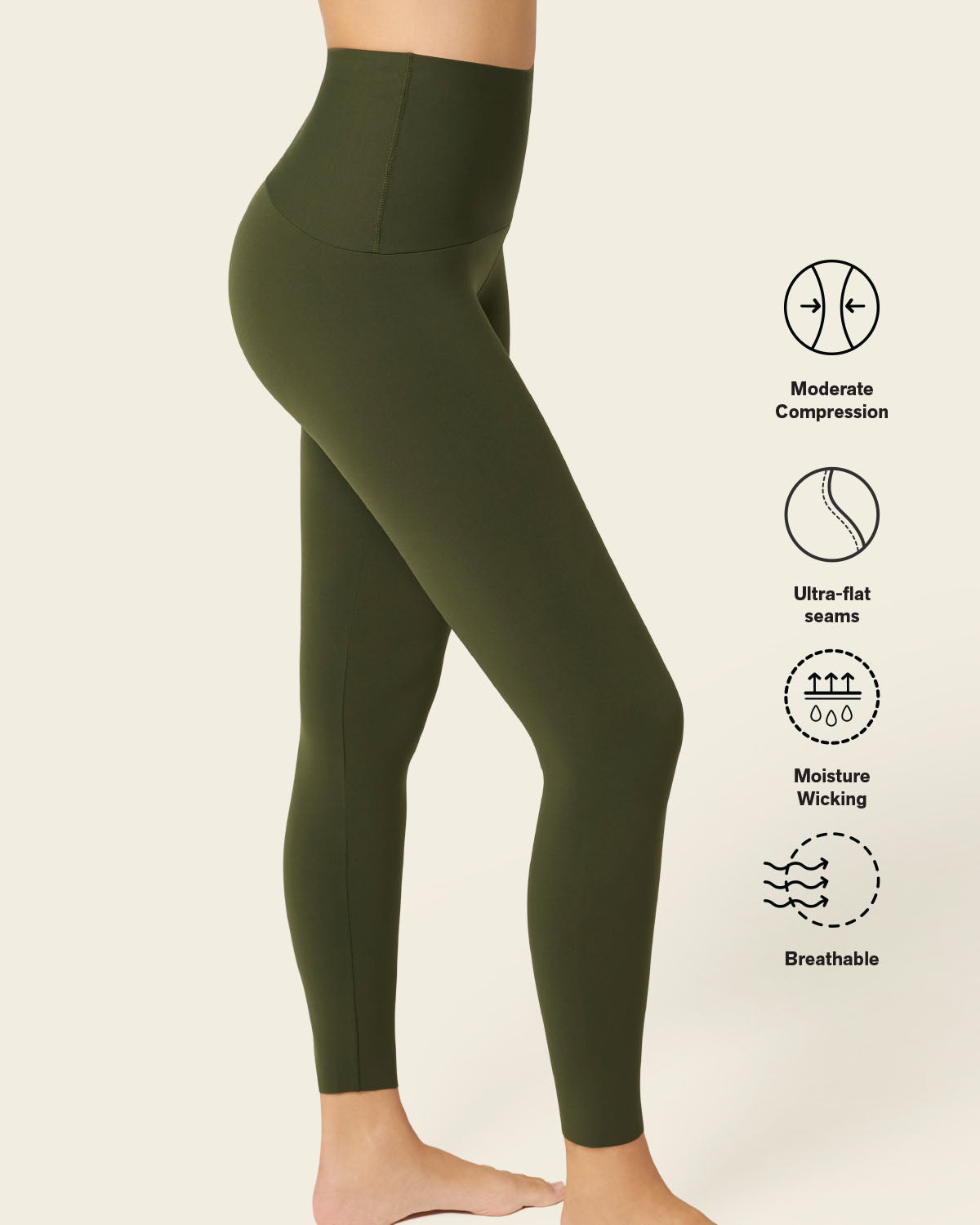 Super-soft moderate compression butt lift legging activelife#color_b56-dark-green