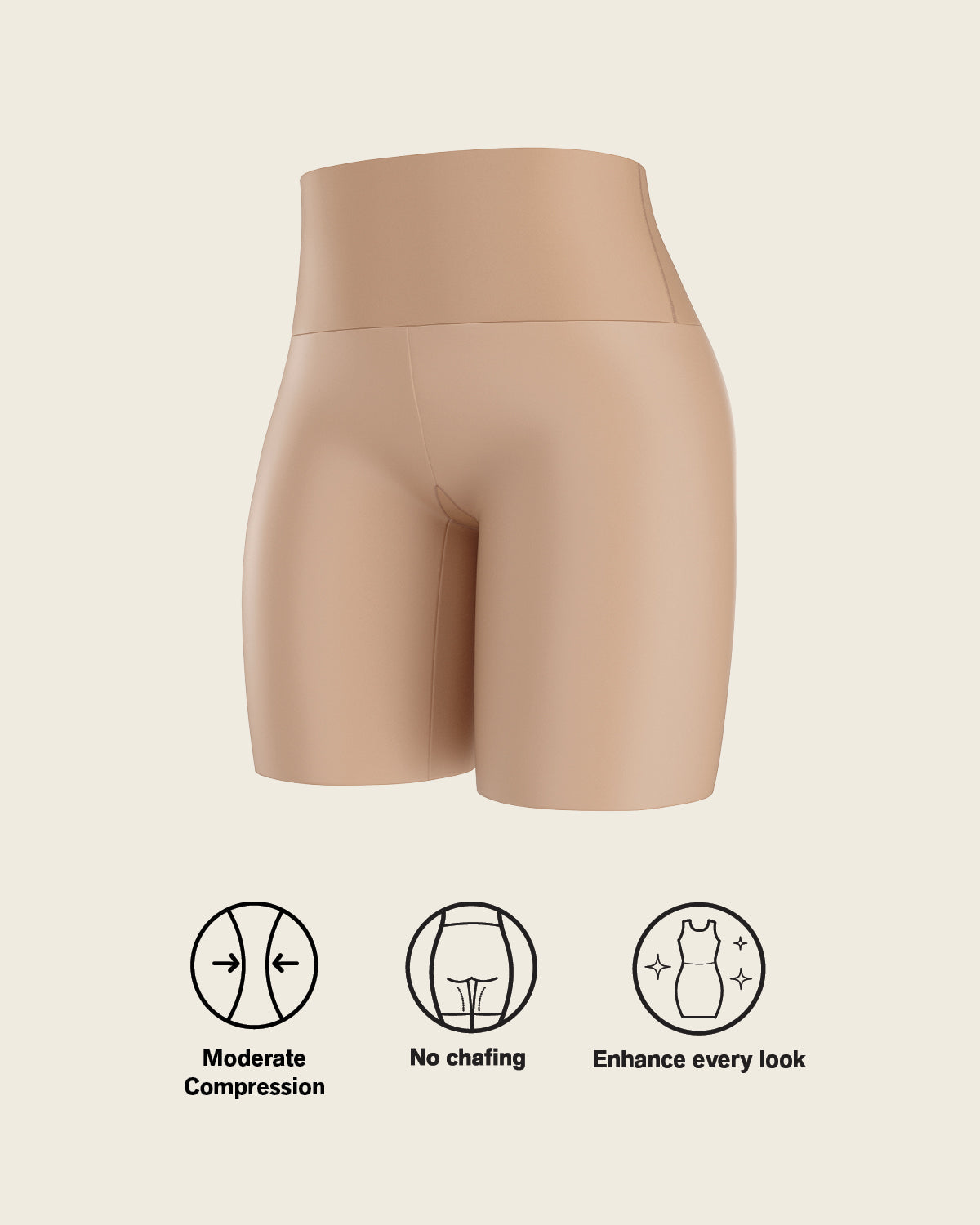 Firm High-Waisted Shaper Slip Short#color_801-golden-beige