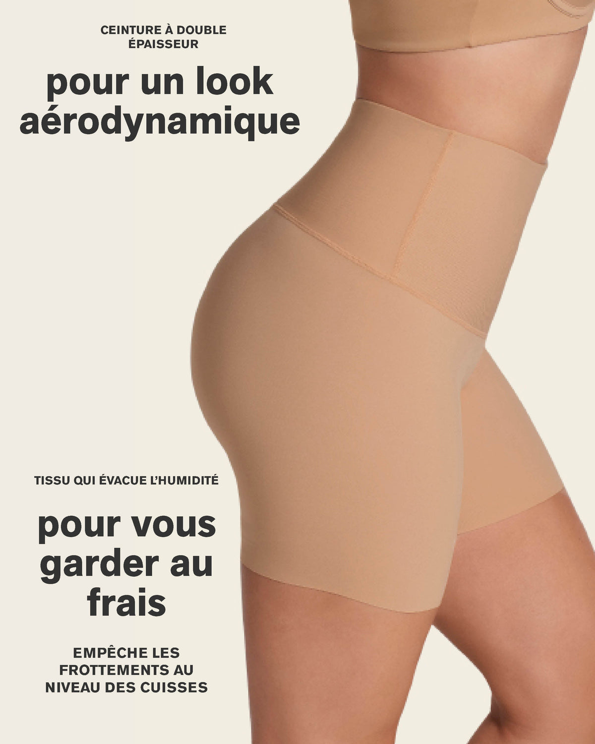 Firm High-Waisted Shaper Slip Short#color_801-golden-beige