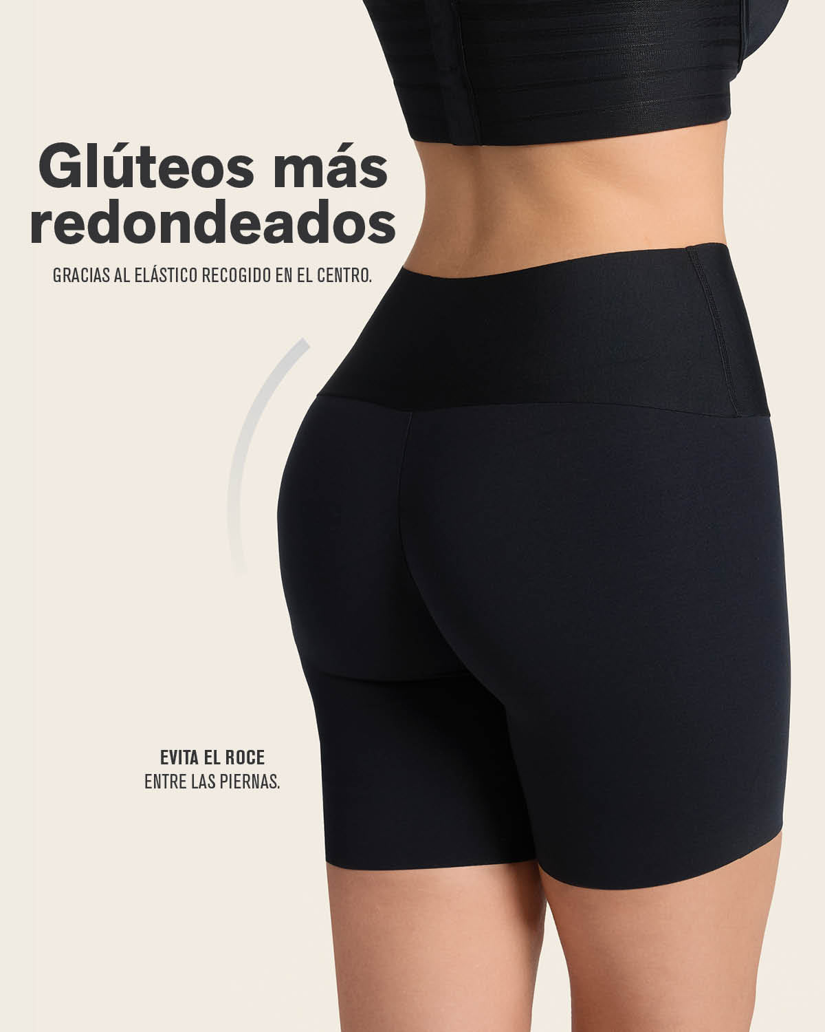 Stay-in-place seamless slip short#color_s01-black-brown