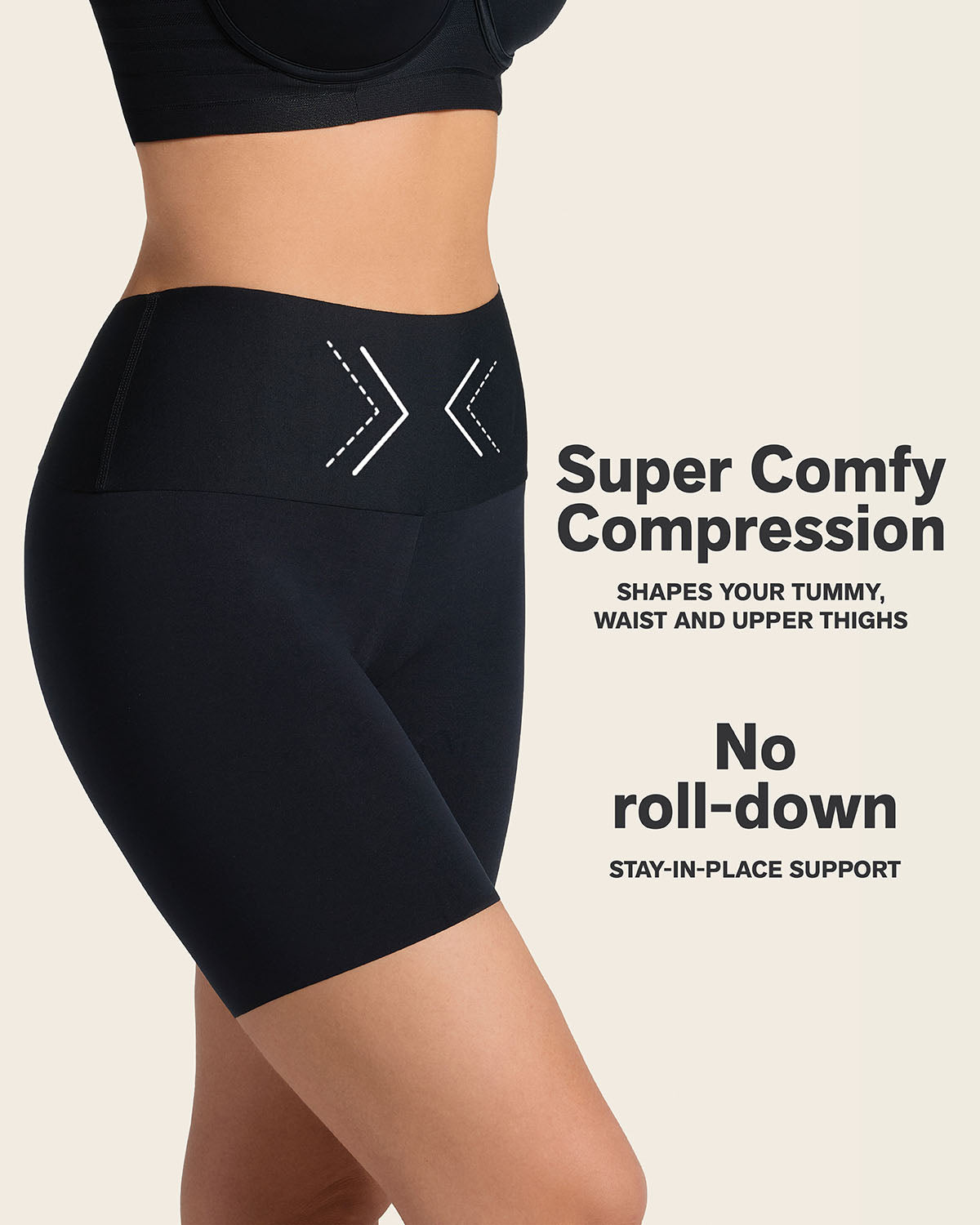 Stay-in-place seamless slip short#color_s03-golden-beige-black