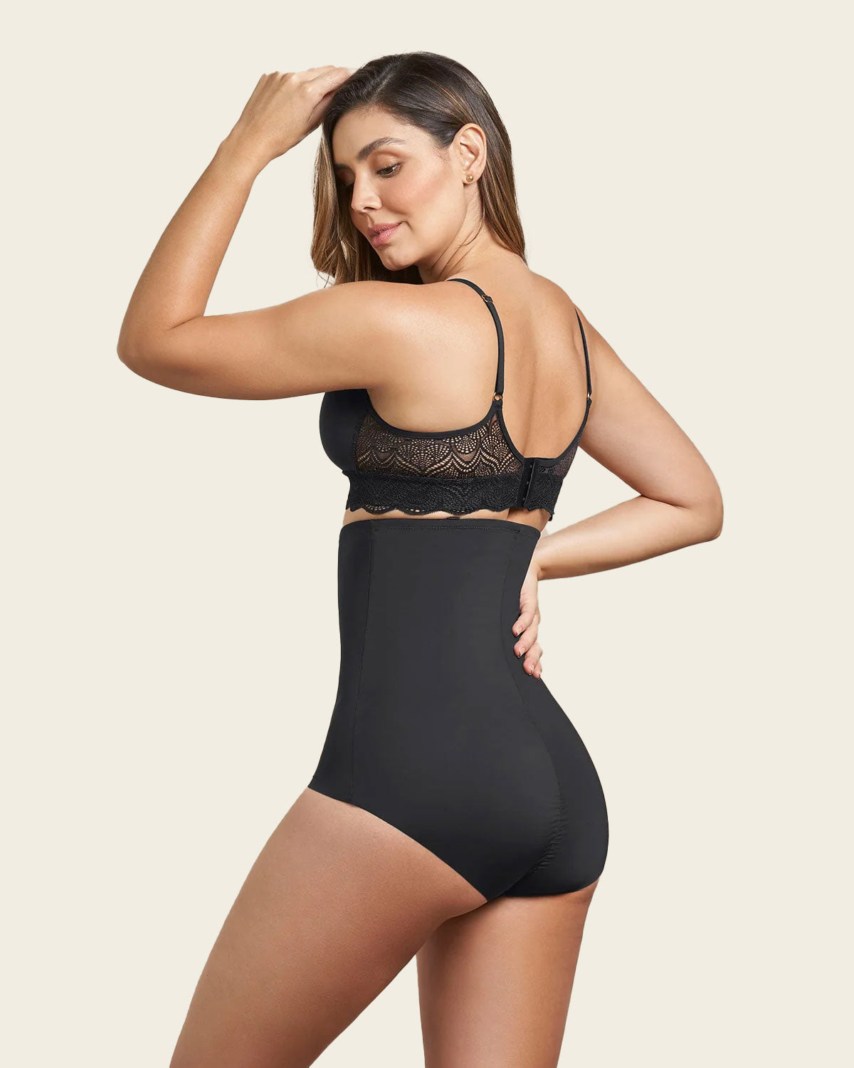 Extra high-waisted moderate shaper panty#color_700-black