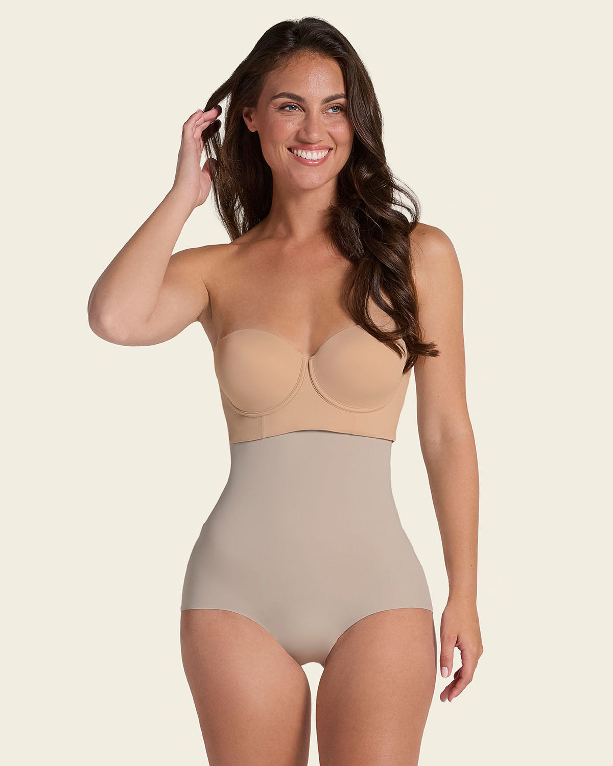 Extra high-waisted moderate shaper panty#color_802-nude