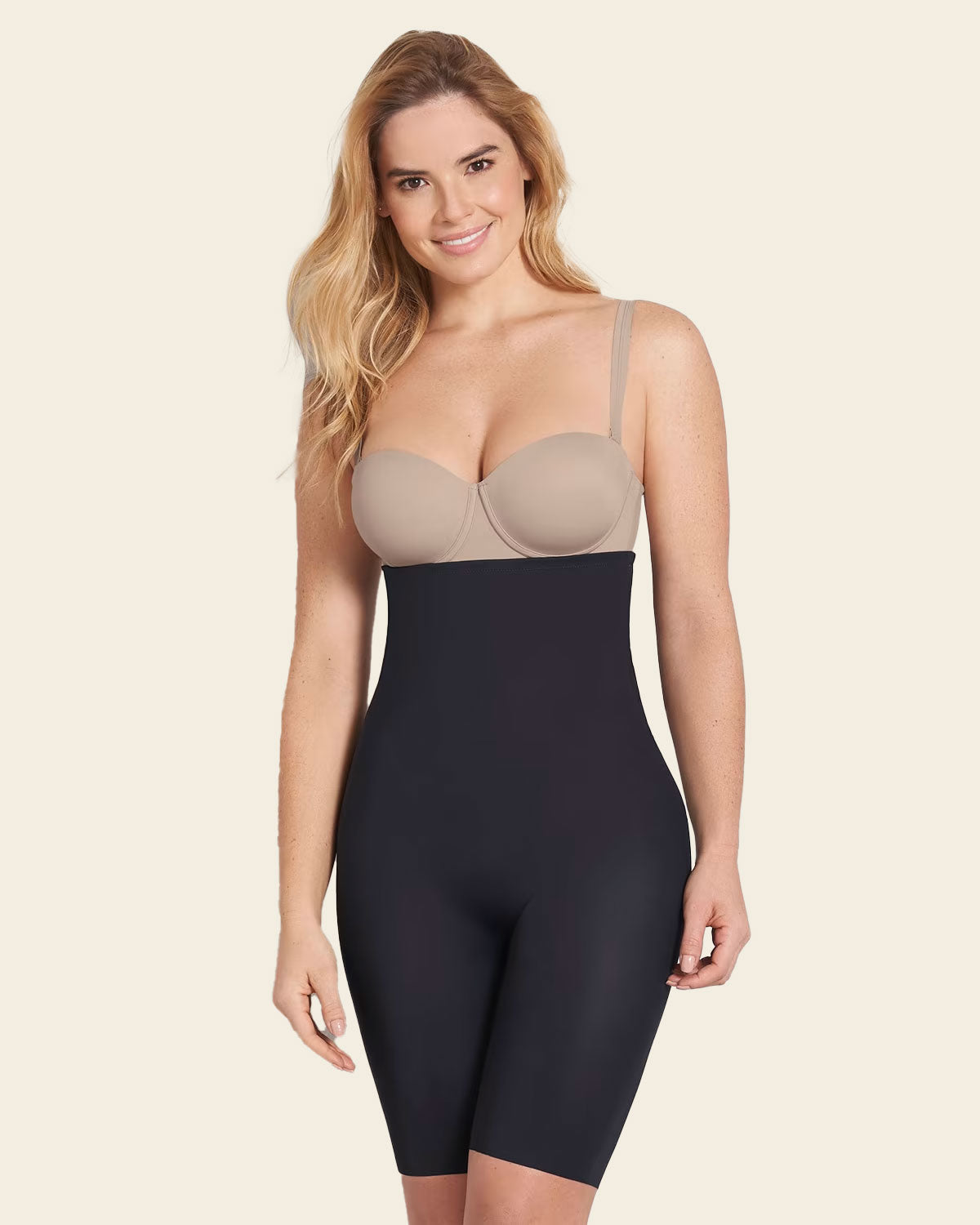 Extra High-Waisted Undetectable Butt Lifter Shaper Short#color_700-black
