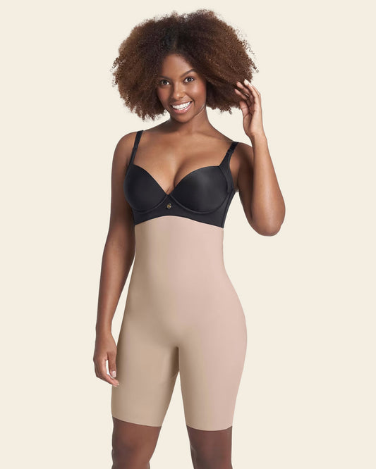 Extra High-Waisted Undetectable Butt Lifter Shaper Short#color_802-nude
