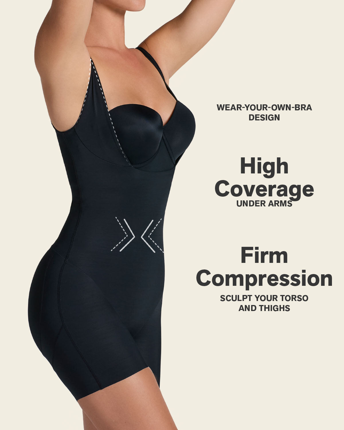 Step-in Body Shaper with Butt-Lifting Short Bottom#color_700-black