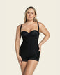 Boyshort bottom body shaper with firm compression#color_700-black