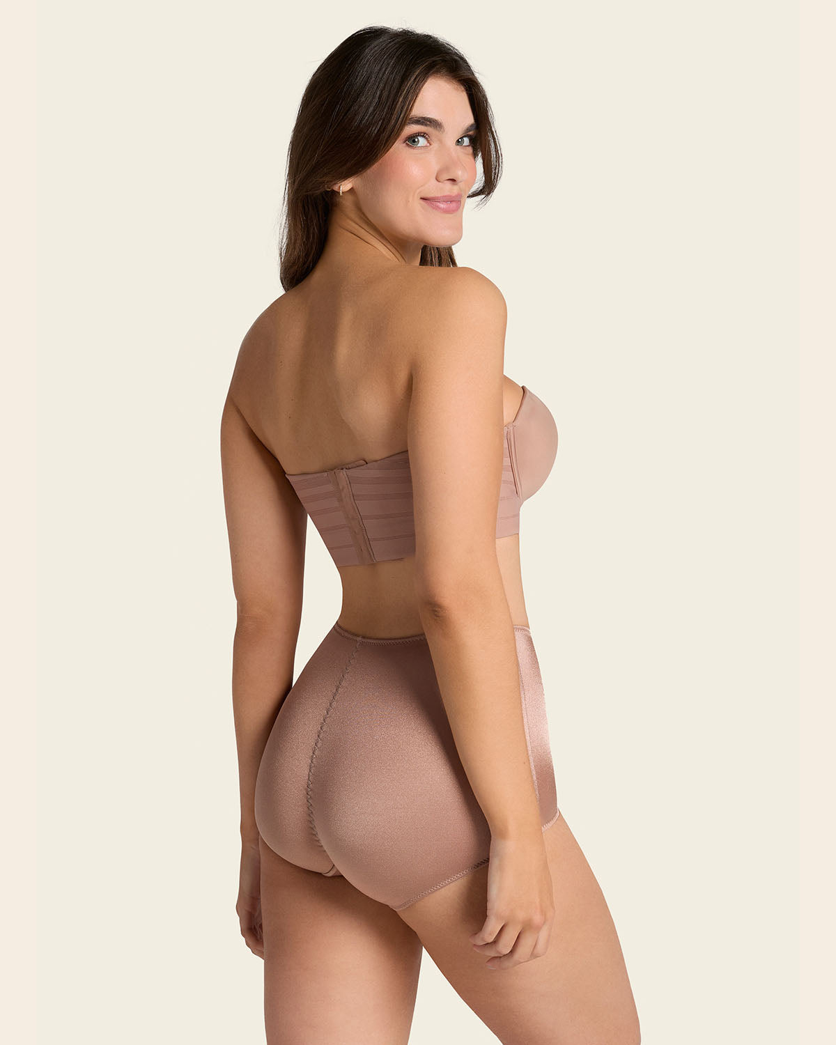 High-cut classic shaper panty#color_857-brown