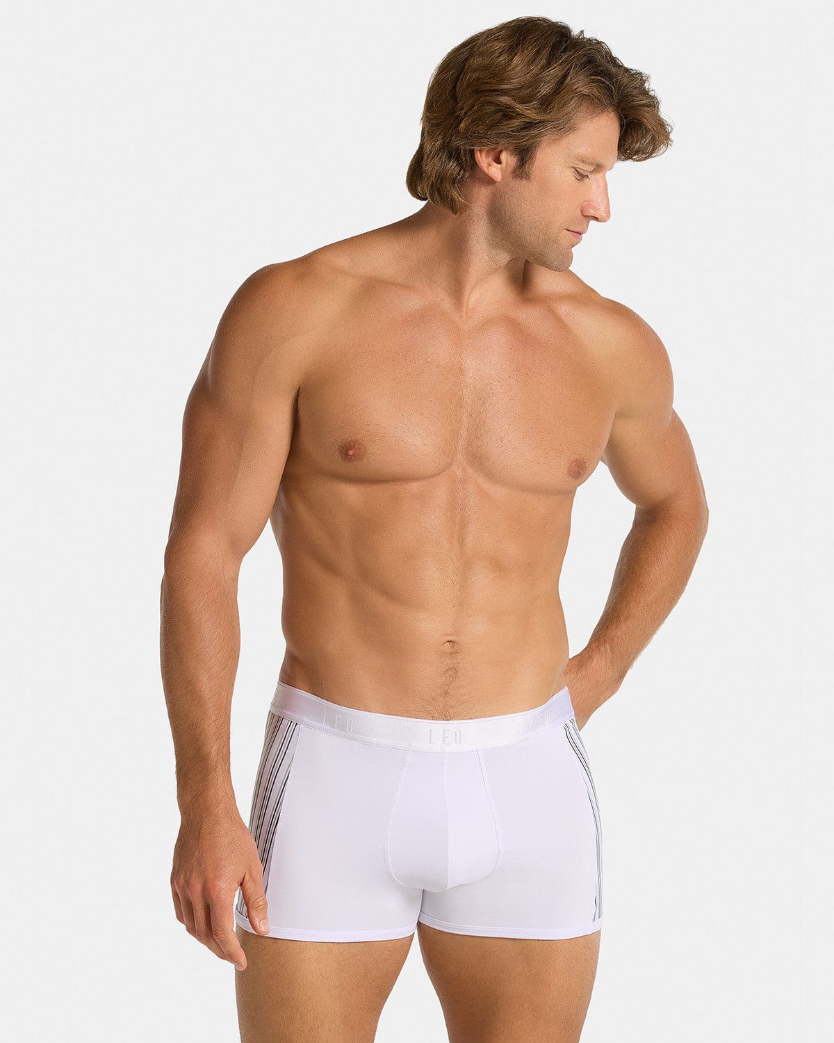 Leo flex-fit boxer brief#color_000-white