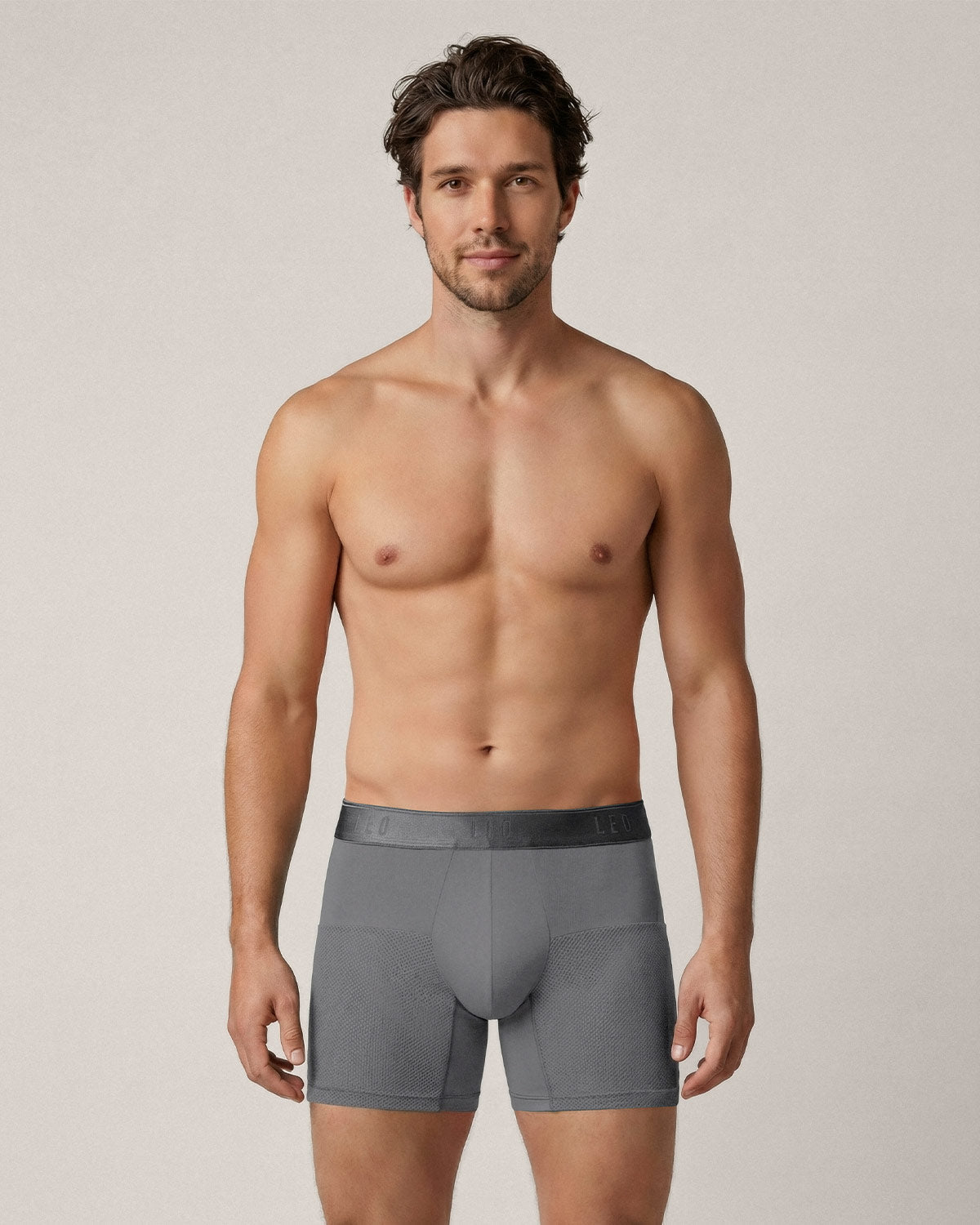 High-Tech Mesh Boxer Brief with Ergonomic Pouch#color_673-gray