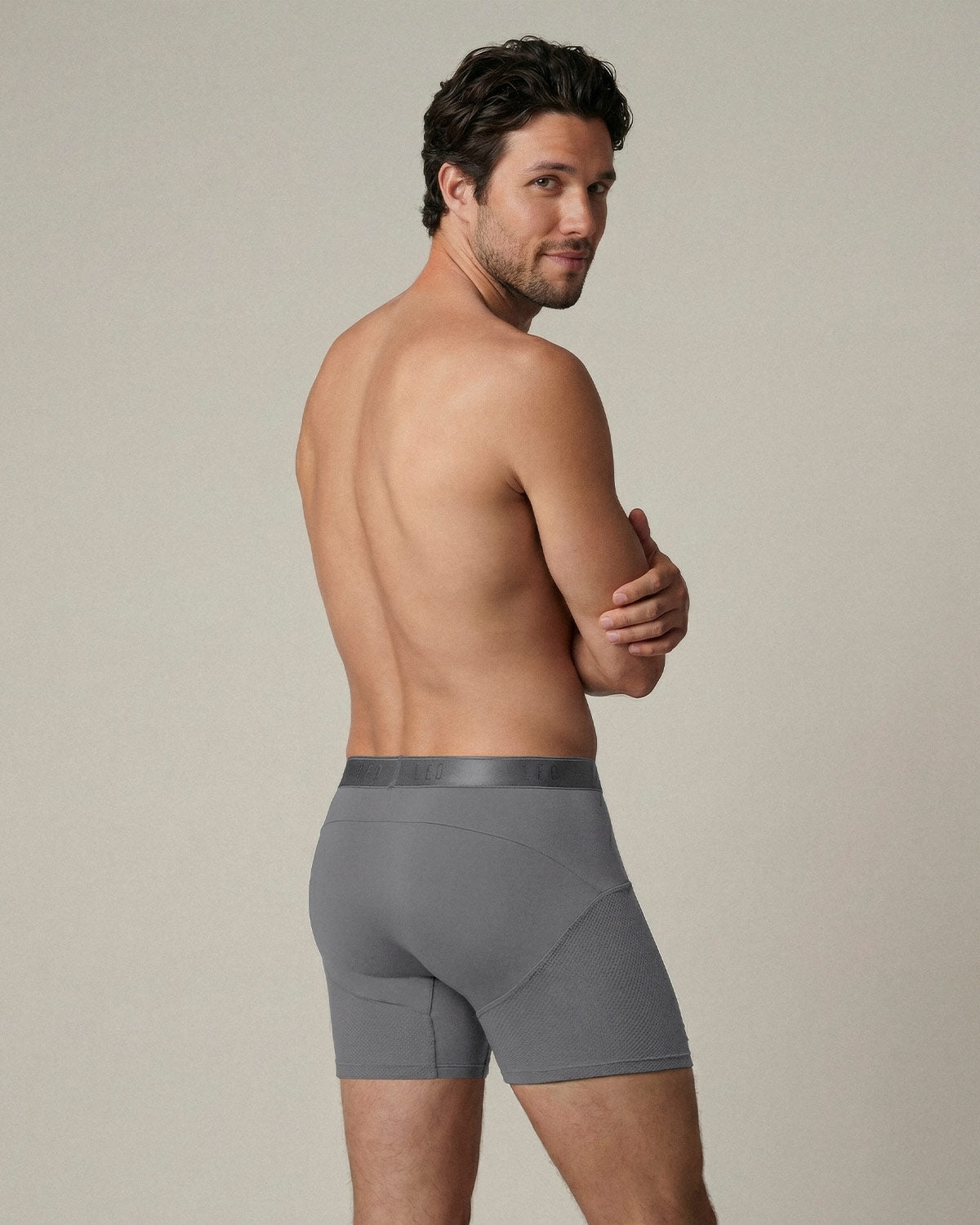 High-Tech Mesh Boxer Brief with Ergonomic Pouch#color_673-gray