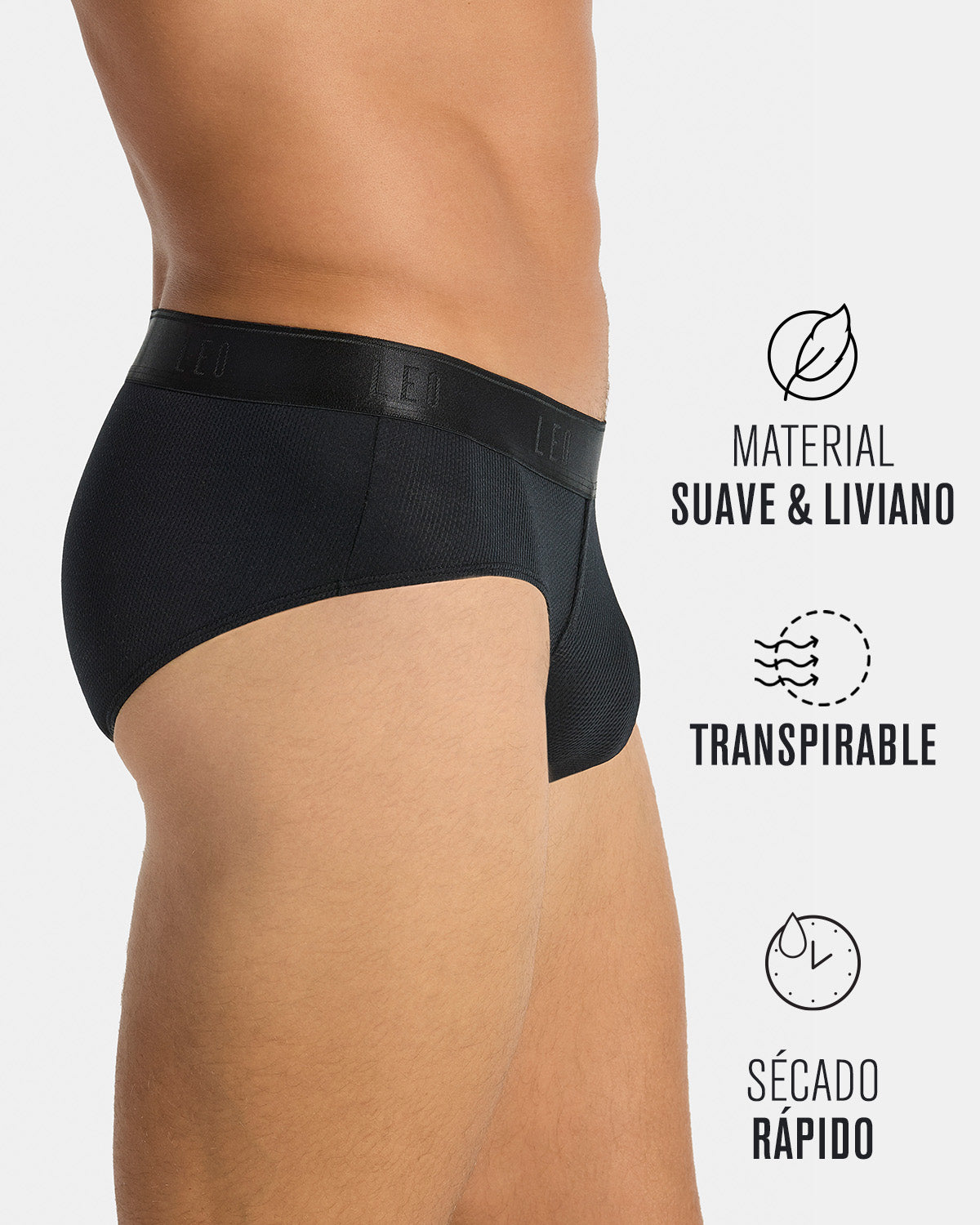 3-Pack Ultra-Light Briefs with Ergonomic Pouch
