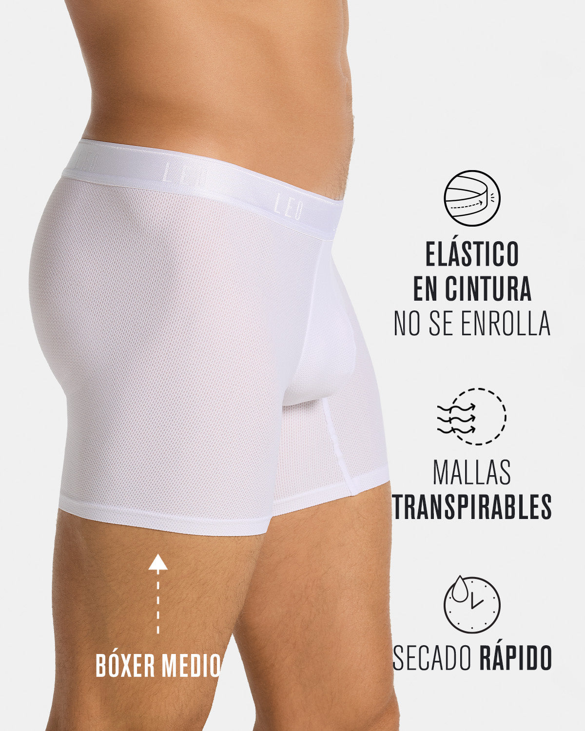 Ultra-Light Boxer Brief with Ergonomic Pouch#color_000-white