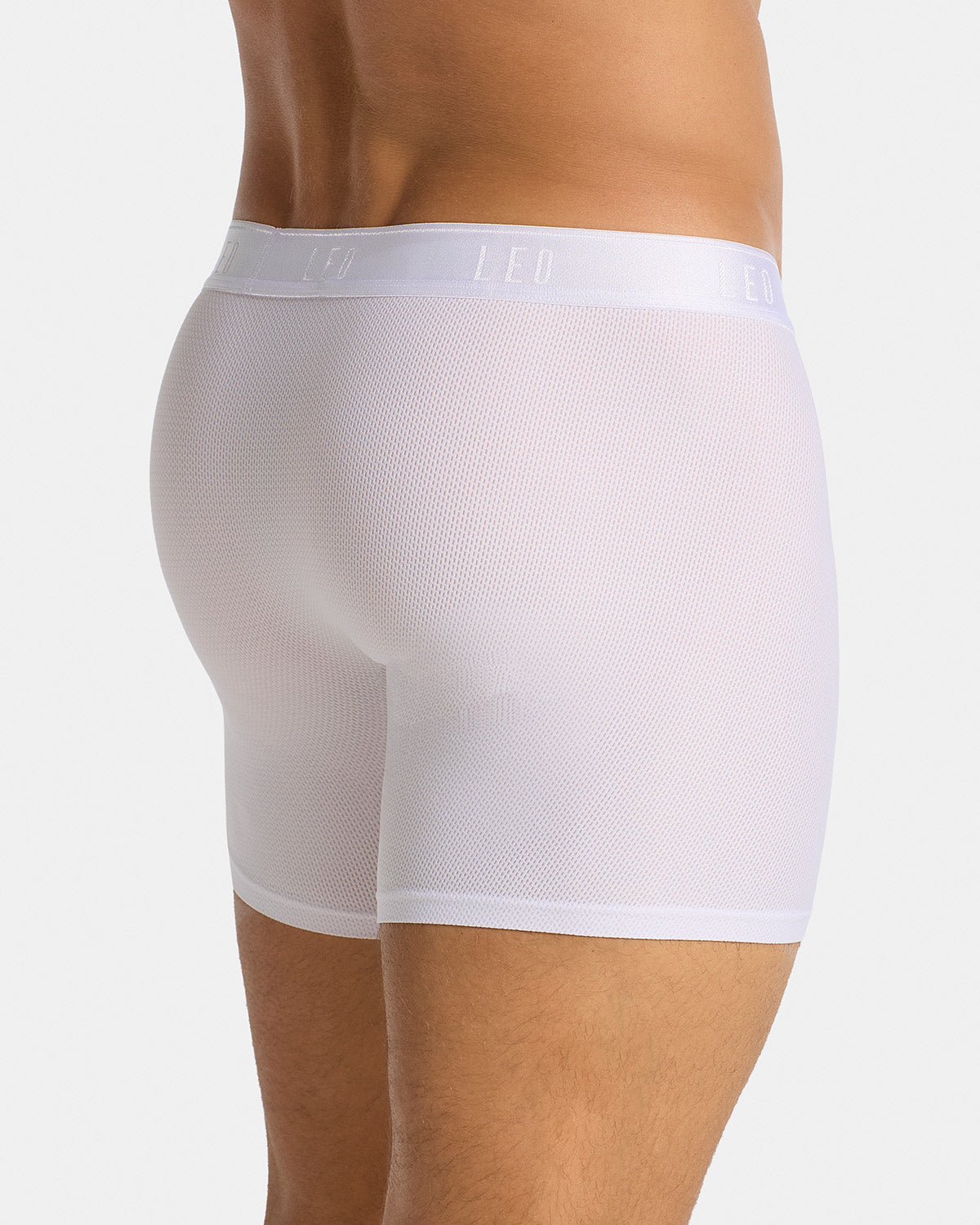 Ultra-Light Boxer Brief with Ergonomic Pouch#color_000-white
