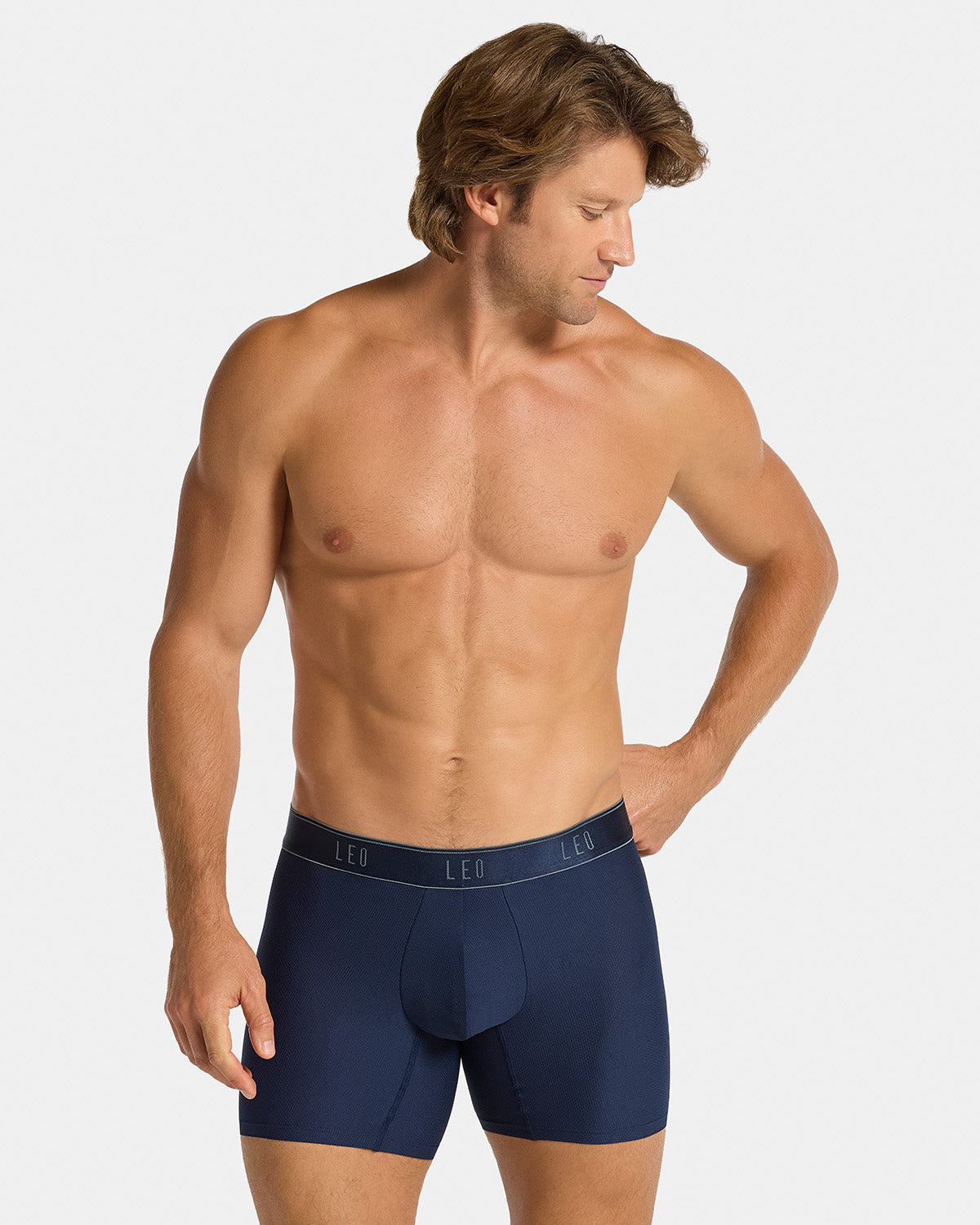 Mid-length boxer brief with ergonomic design#color_515-blue