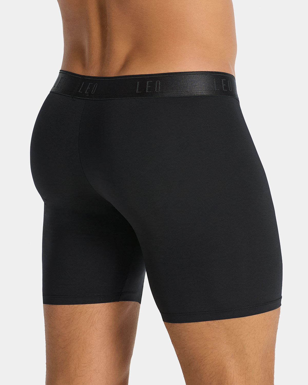 Long athletic boxer brief with side pocket#color_700-black